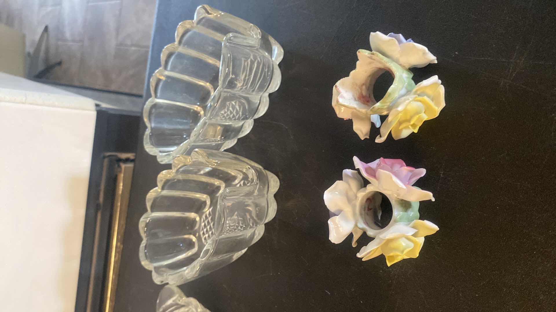 Photo 1 of BUTTER DISH, 2 SPOON RESTS, CANDLE HOLDERS & NAPKIN RINGS