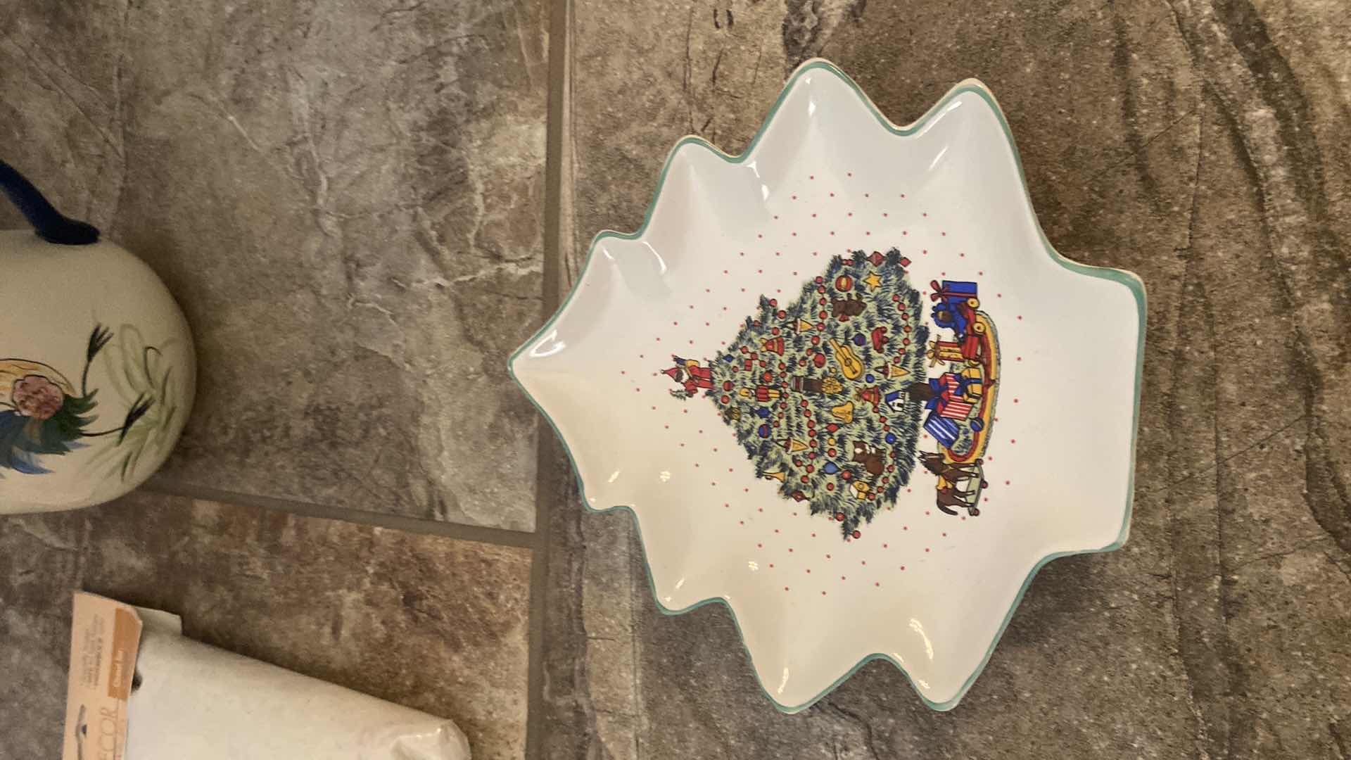 Photo 1 of HOLIDAY COOKIE DISH & PITCHER W/ROOSTER H7”