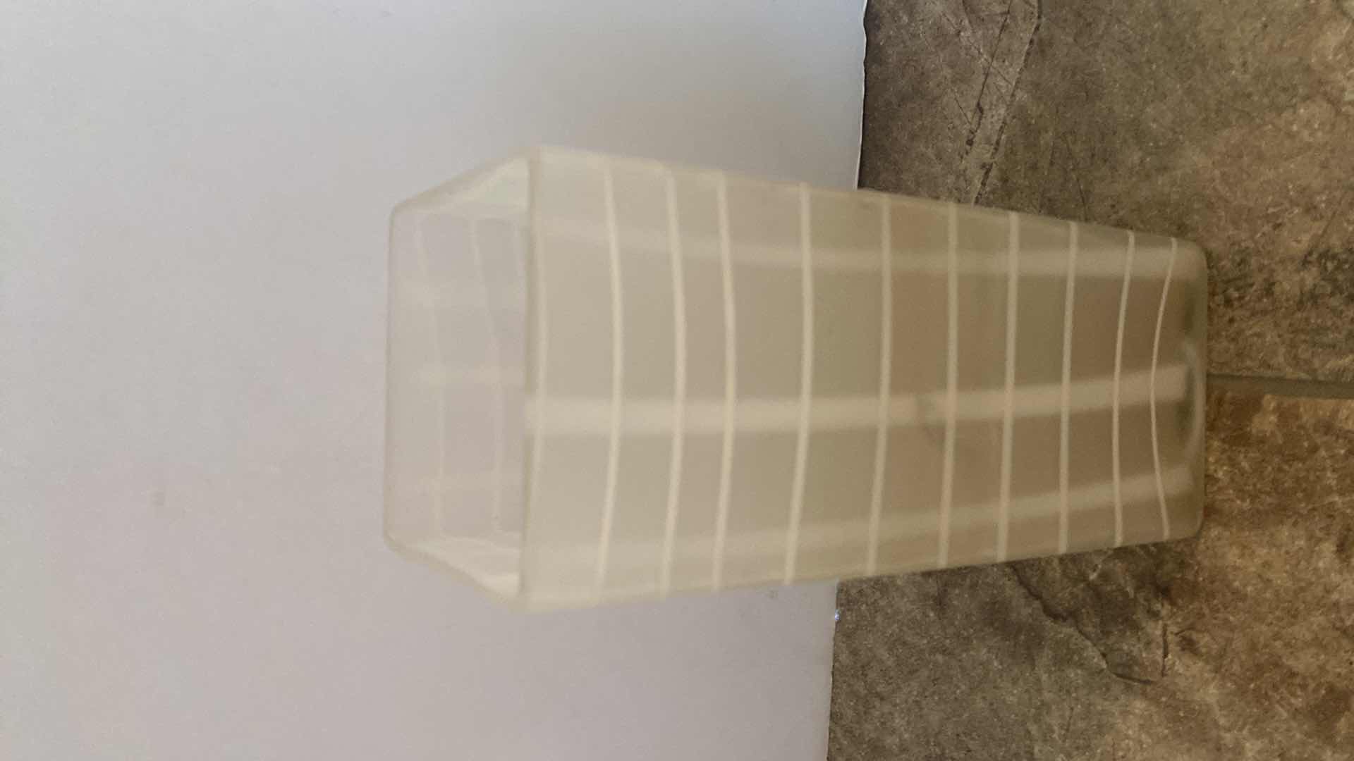 Photo 1 of FROSTED GLASS VASE H10”