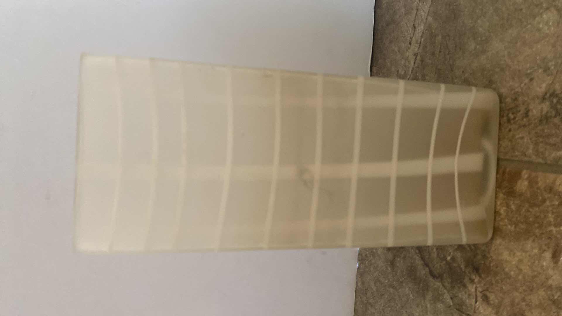 Photo 1 of FROSTED GLASS VASE H10”