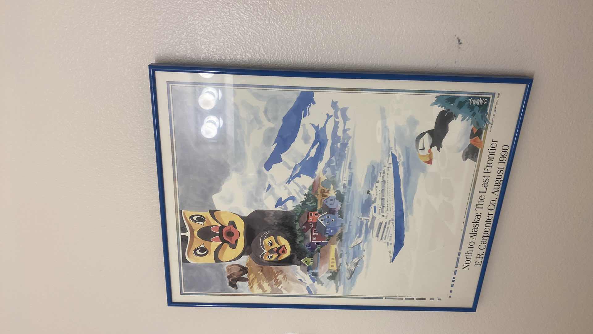 Photo 1 of FRAMED 1990 NORTH TO ALASKA POSTER 19 1/2” x 25 1/2”