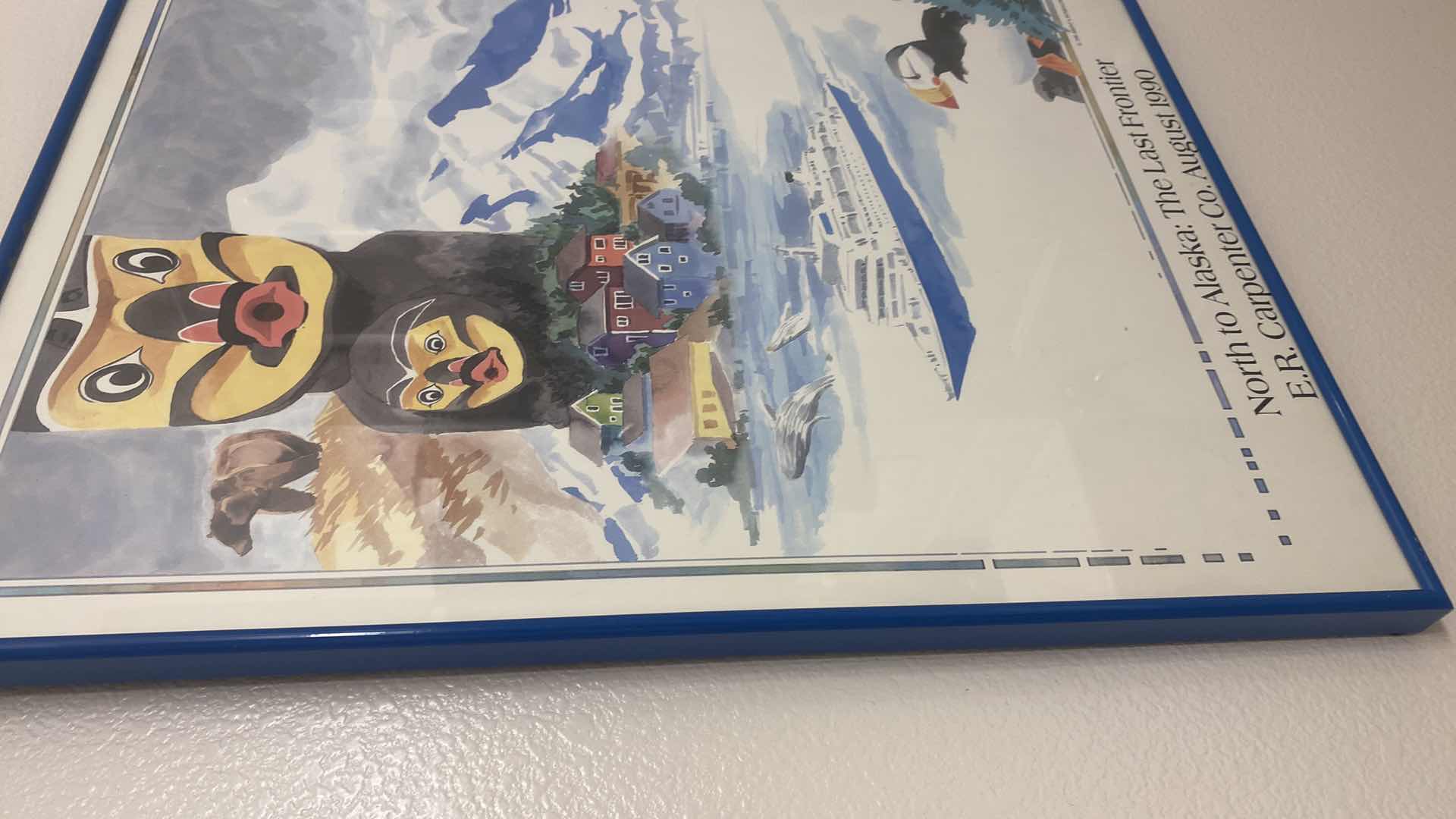 Photo 1 of FRAMED 1990 NORTH TO ALASKA POSTER 19 1/2” x 25 1/2”