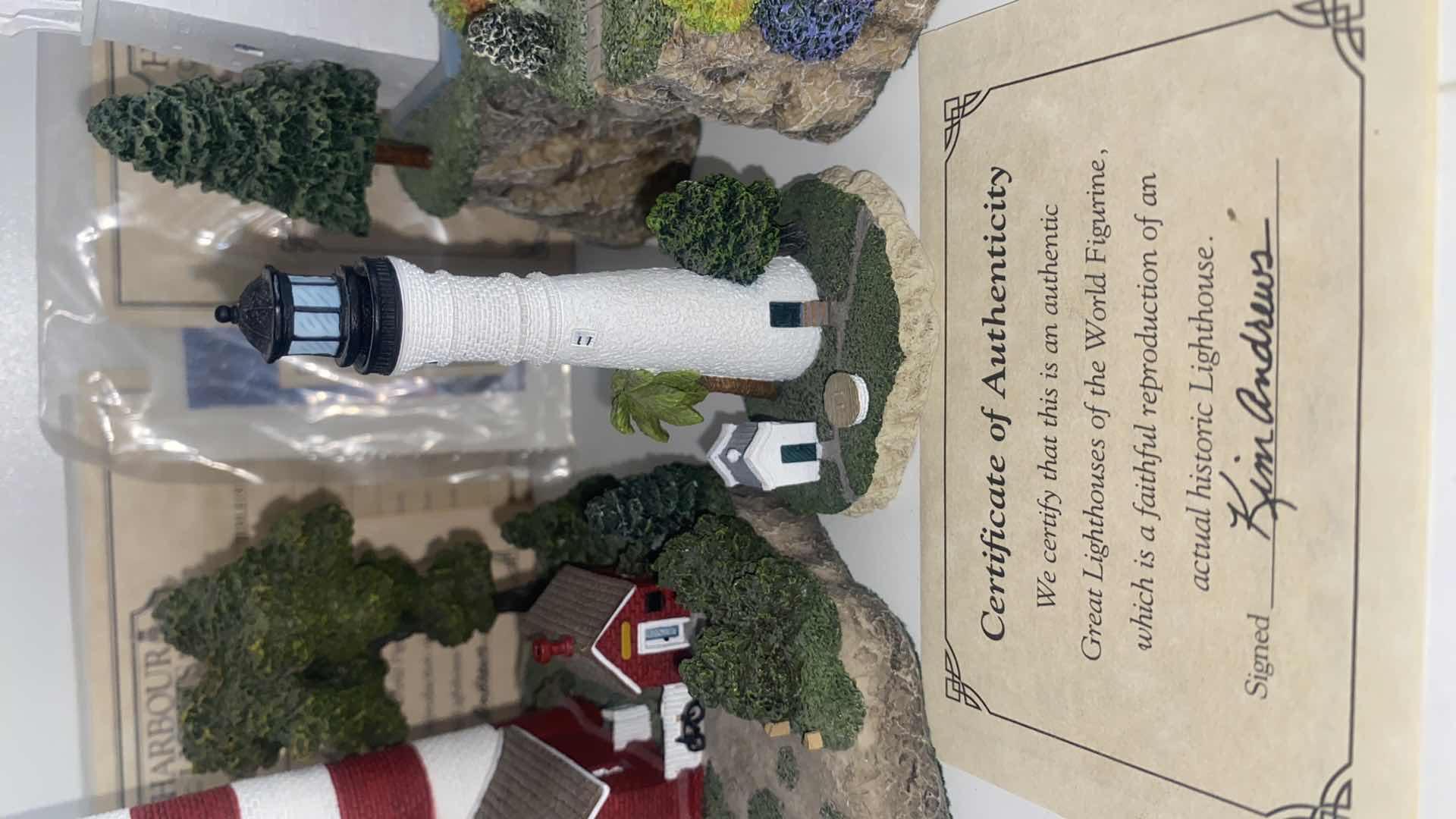 Photo 1 of 3 - HARBOR LIGHTS LIGHT HOUSES WITH COA’S TALLEST 6 3/4”