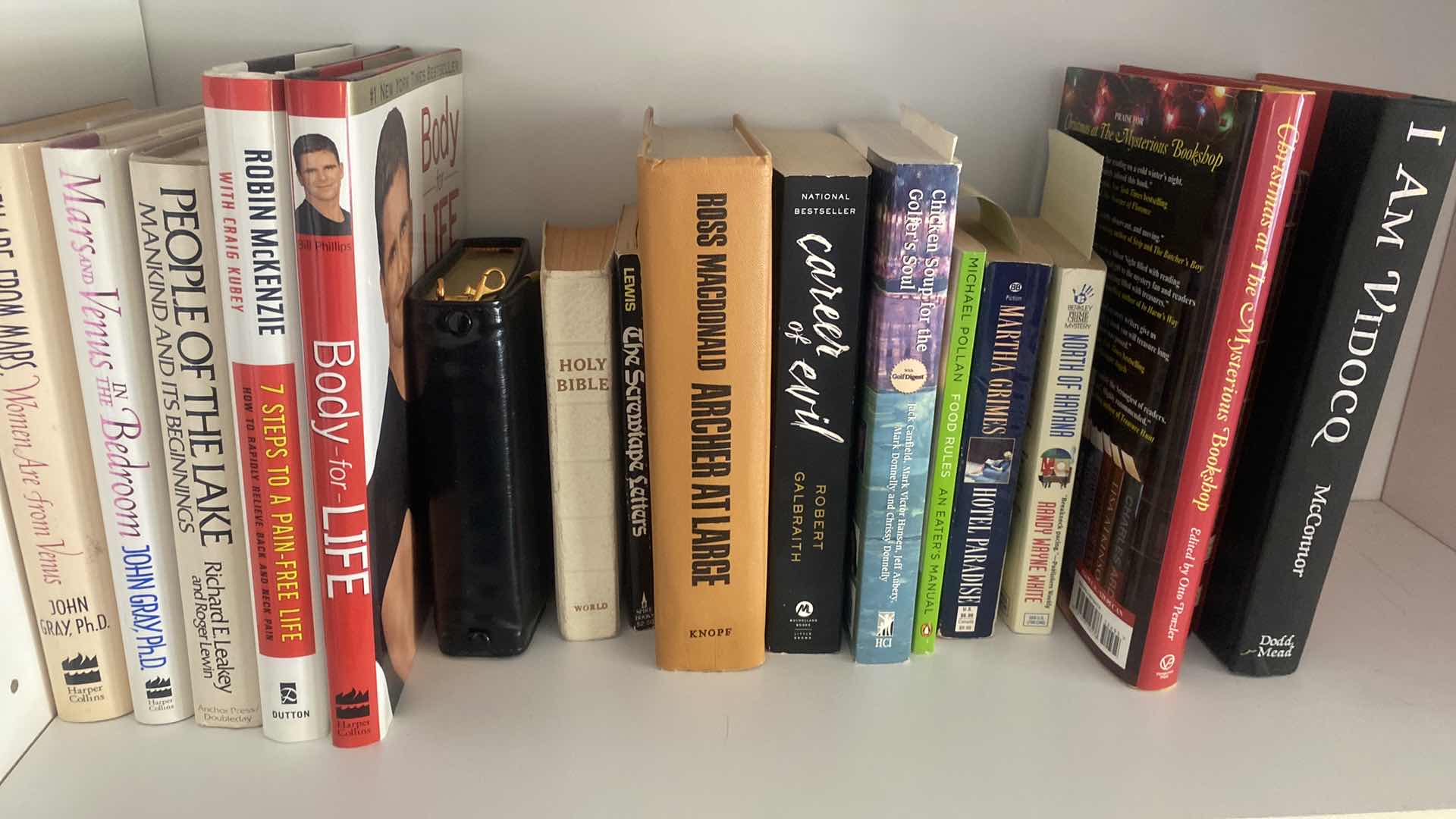 Photo 1 of 3 - SHELFS OF BOOKS - PAPER BACK & HARDBOUND - VARIOUS AUTHORS & GENRES