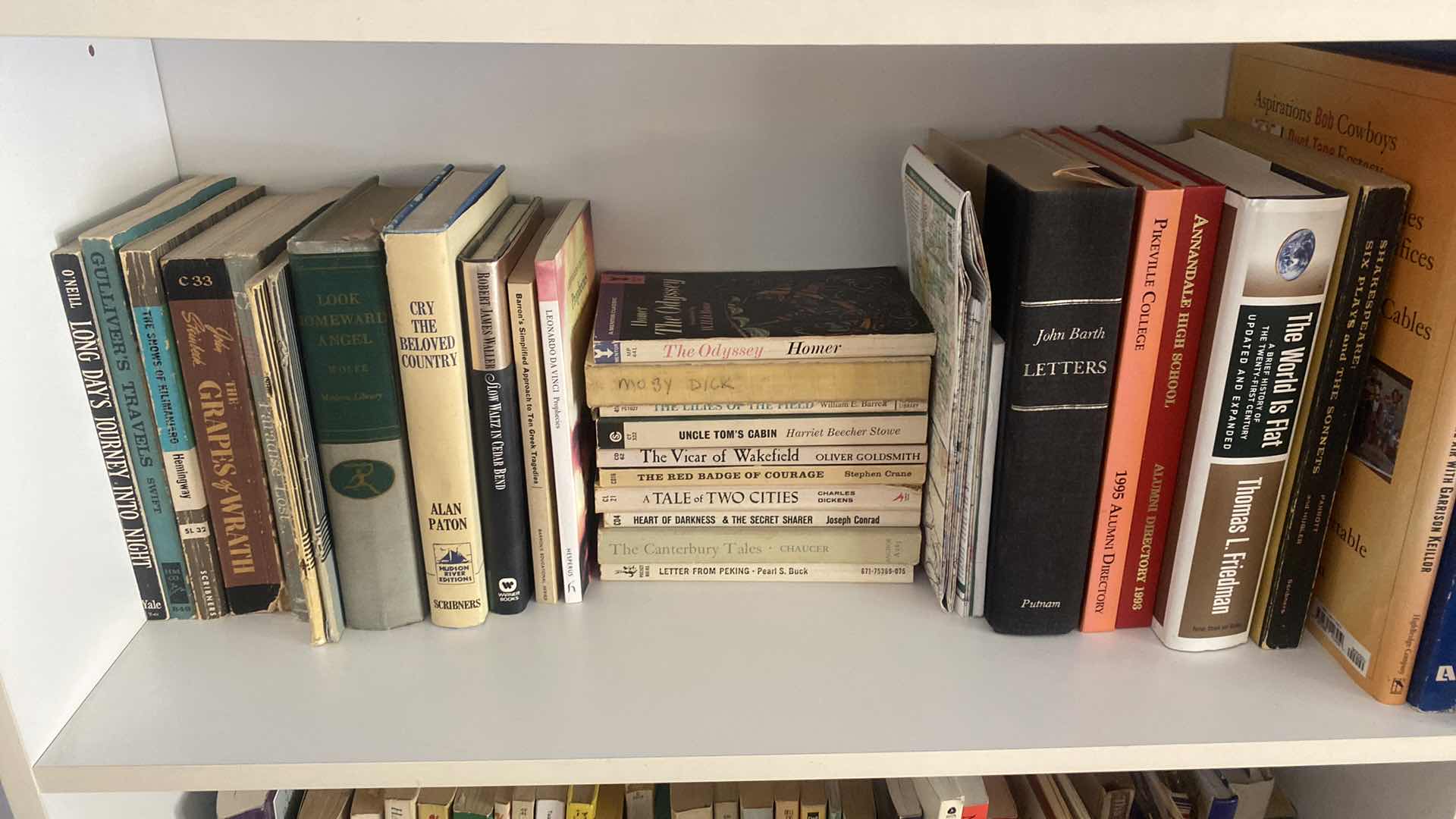 Photo 1 of 3 - SHELFS OF BOOKS - PAPER BACK & HARDBOUND - VARIOUS AUTHORS & GENRES