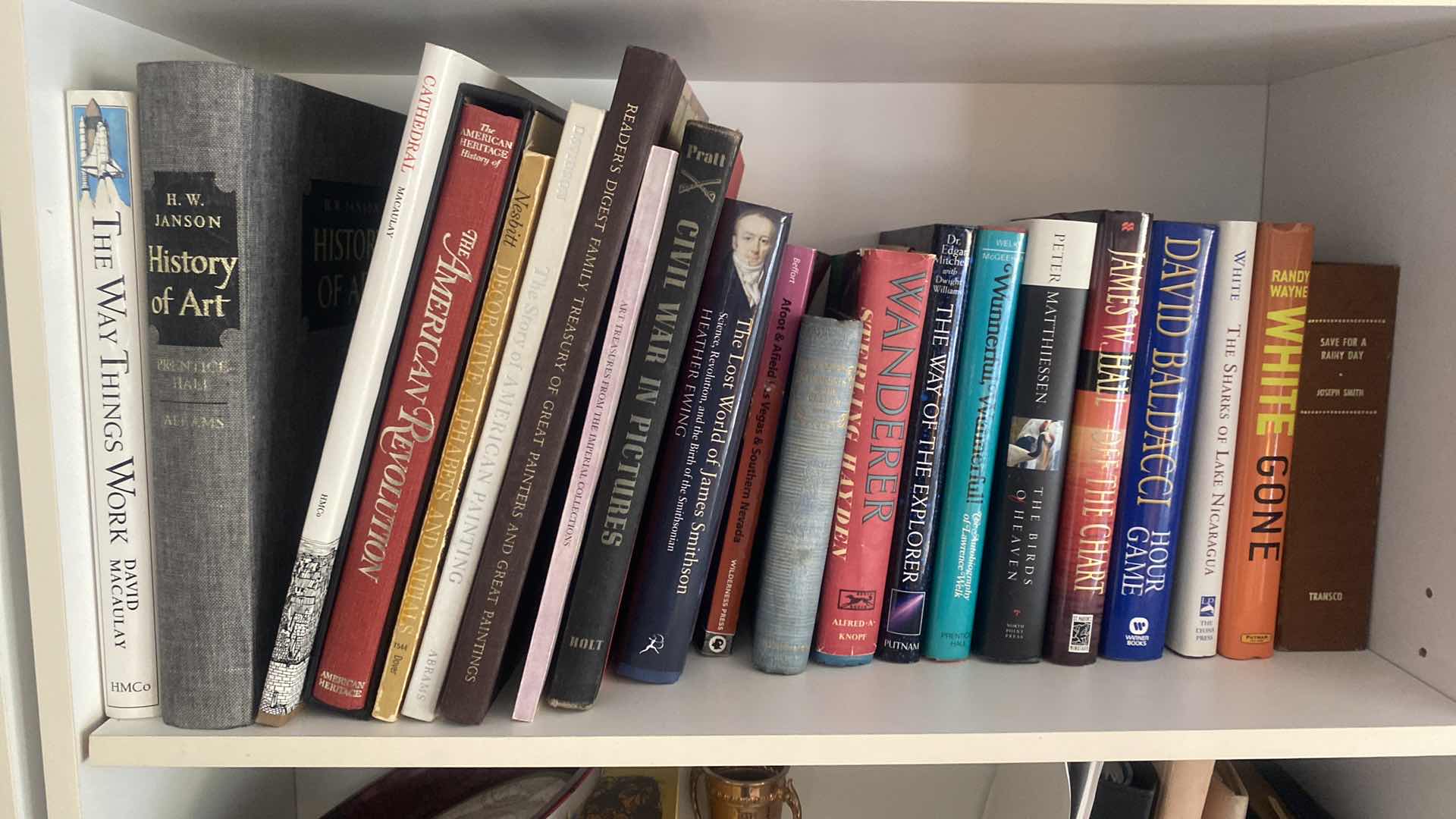 Photo 1 of SHELF OF HARDBOUND BOOKS