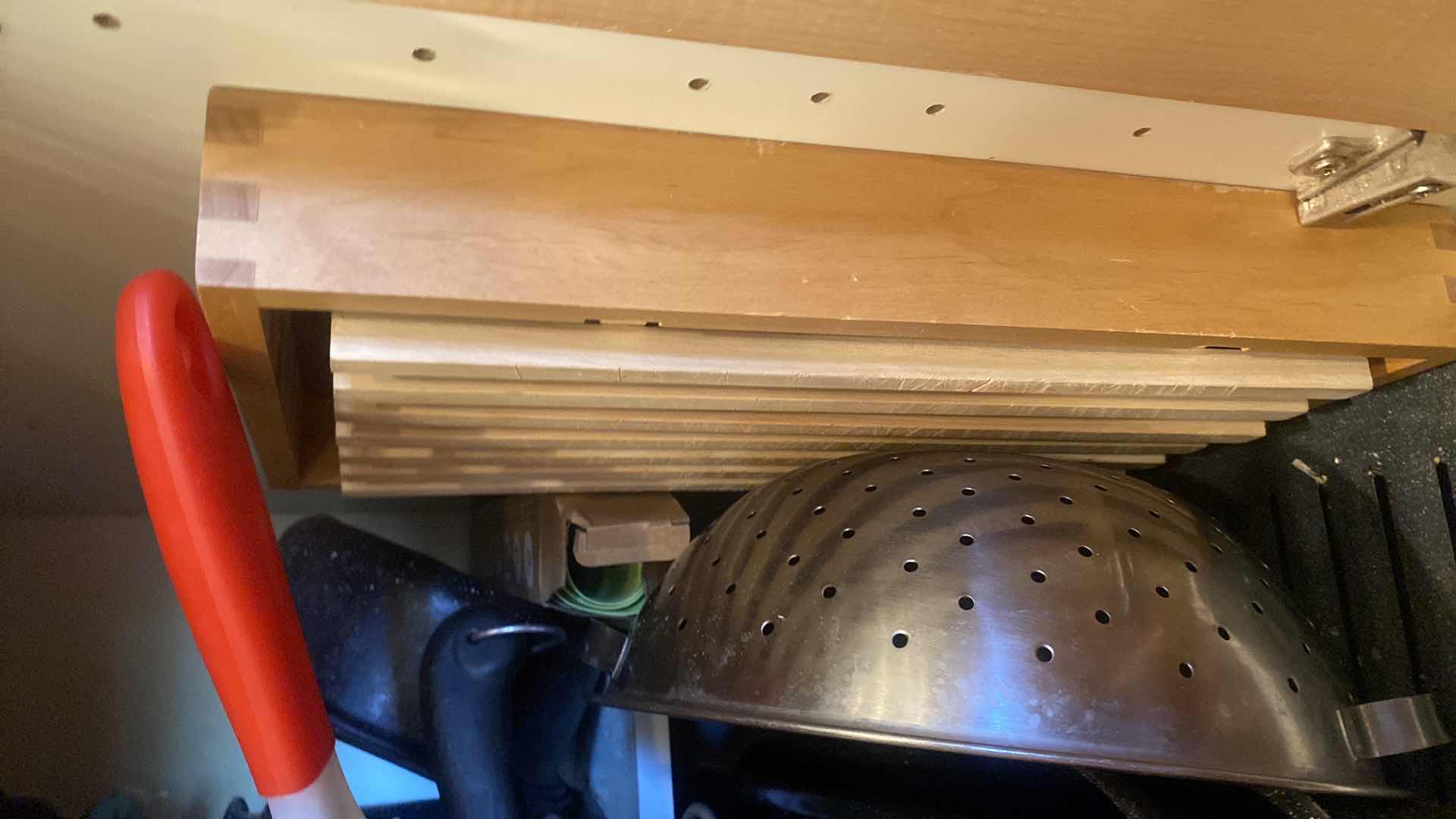 Photo 1 of CONTENTS OF KITCHEN CABINET - ROASTING PANS STOCK POTS & MORE