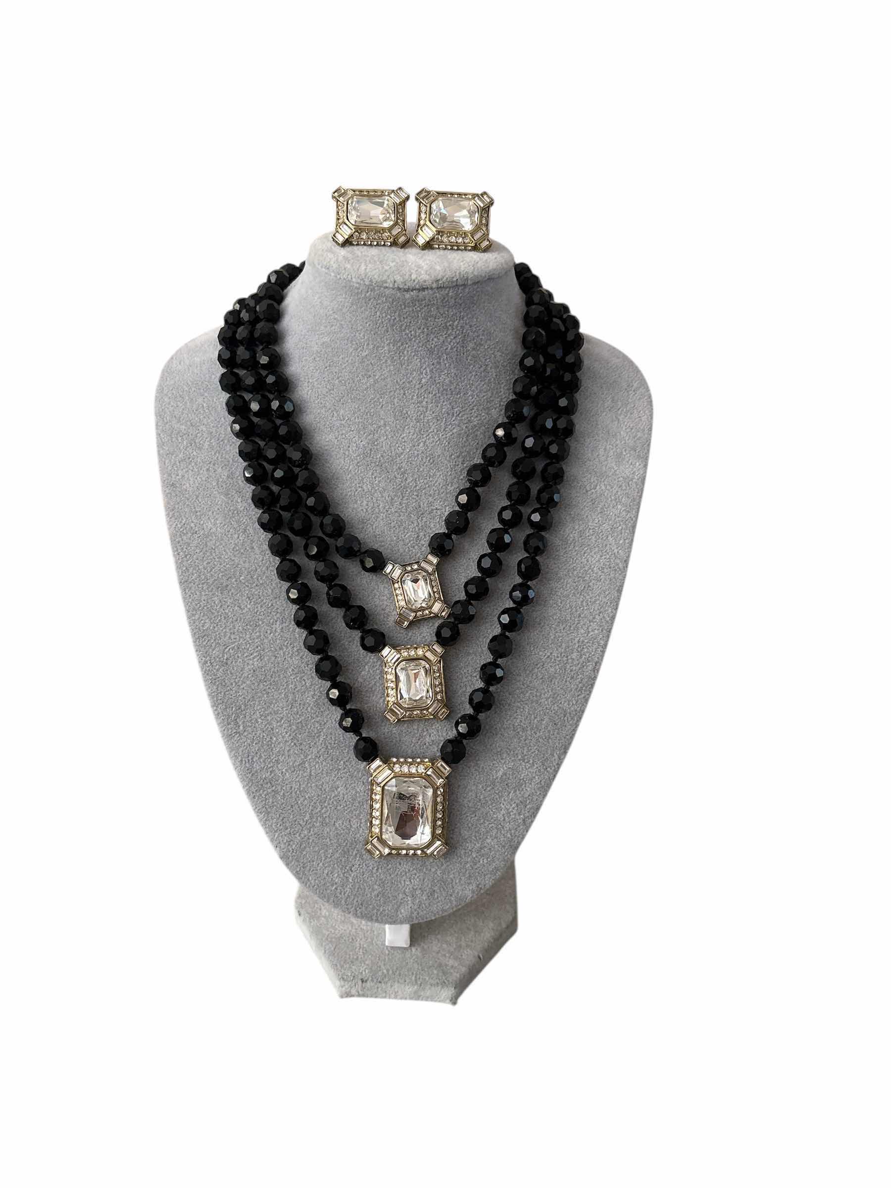 Photo 1 of HEIDI DAUS COSTUME JEWELRY NECKLACE WITH EARRINGS