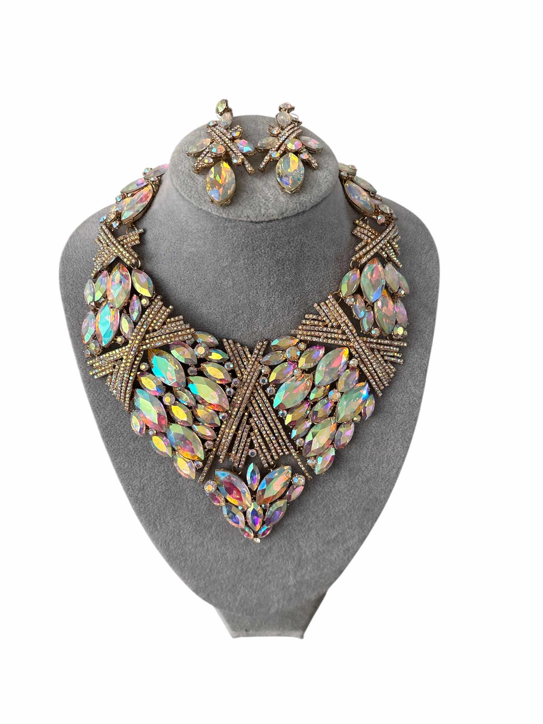 Photo 1 of COSTUME JEWELRY NECKLACE AND EARRINGS