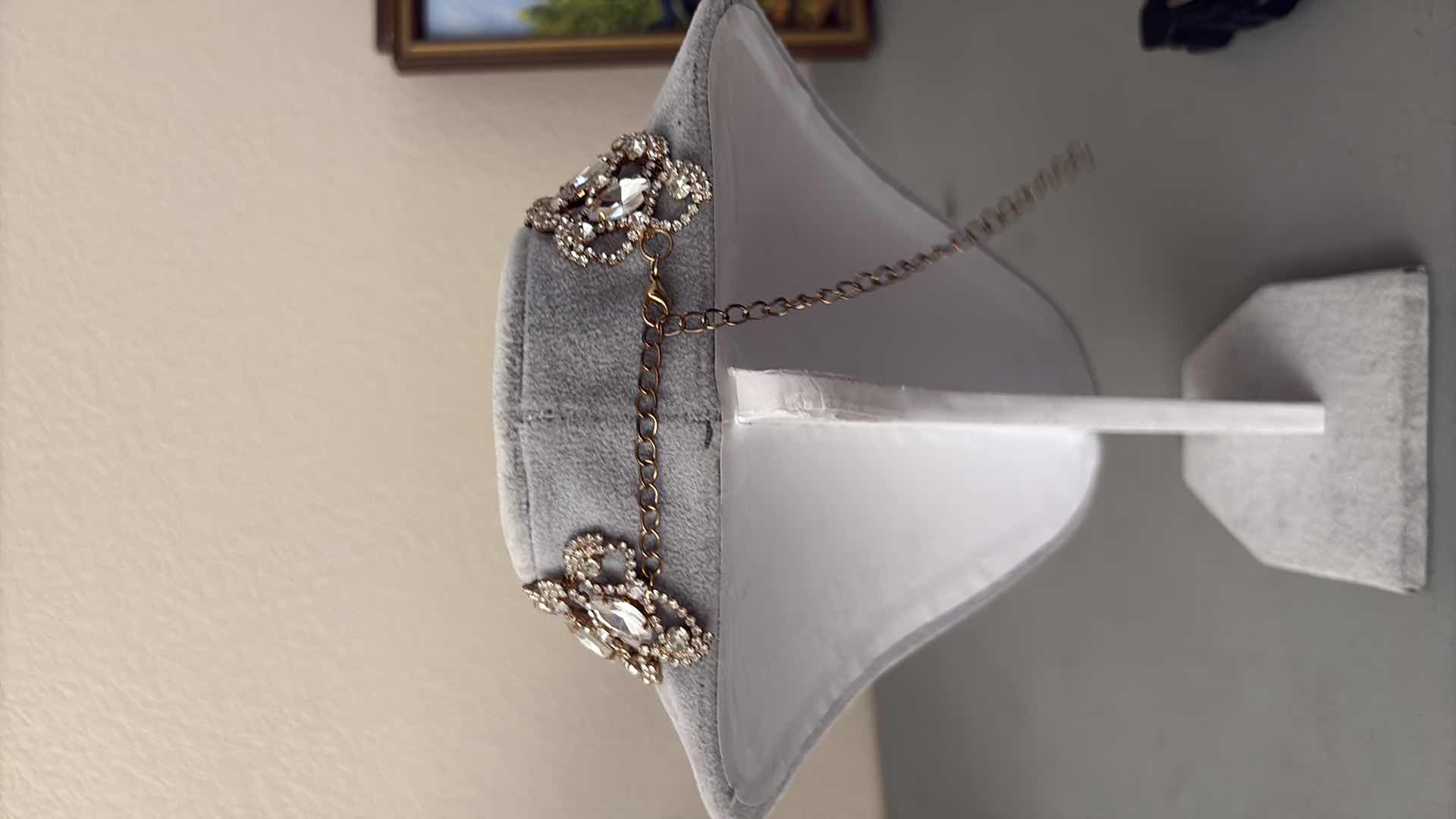 Photo 3 of COSTUME JEWELRY GOLD-TONED CHOKER NECKLACE