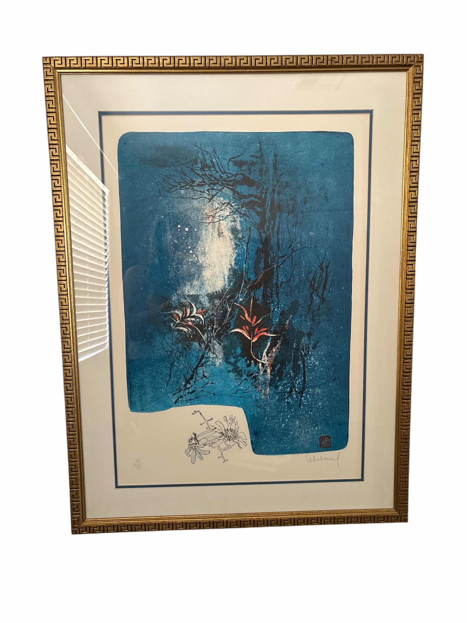 Photo 1 of HOI LEBADANG LITHOGRAPH FRAMED NUMBERED AND SIGNED ART PRINT ARTWORK 28” X 37”