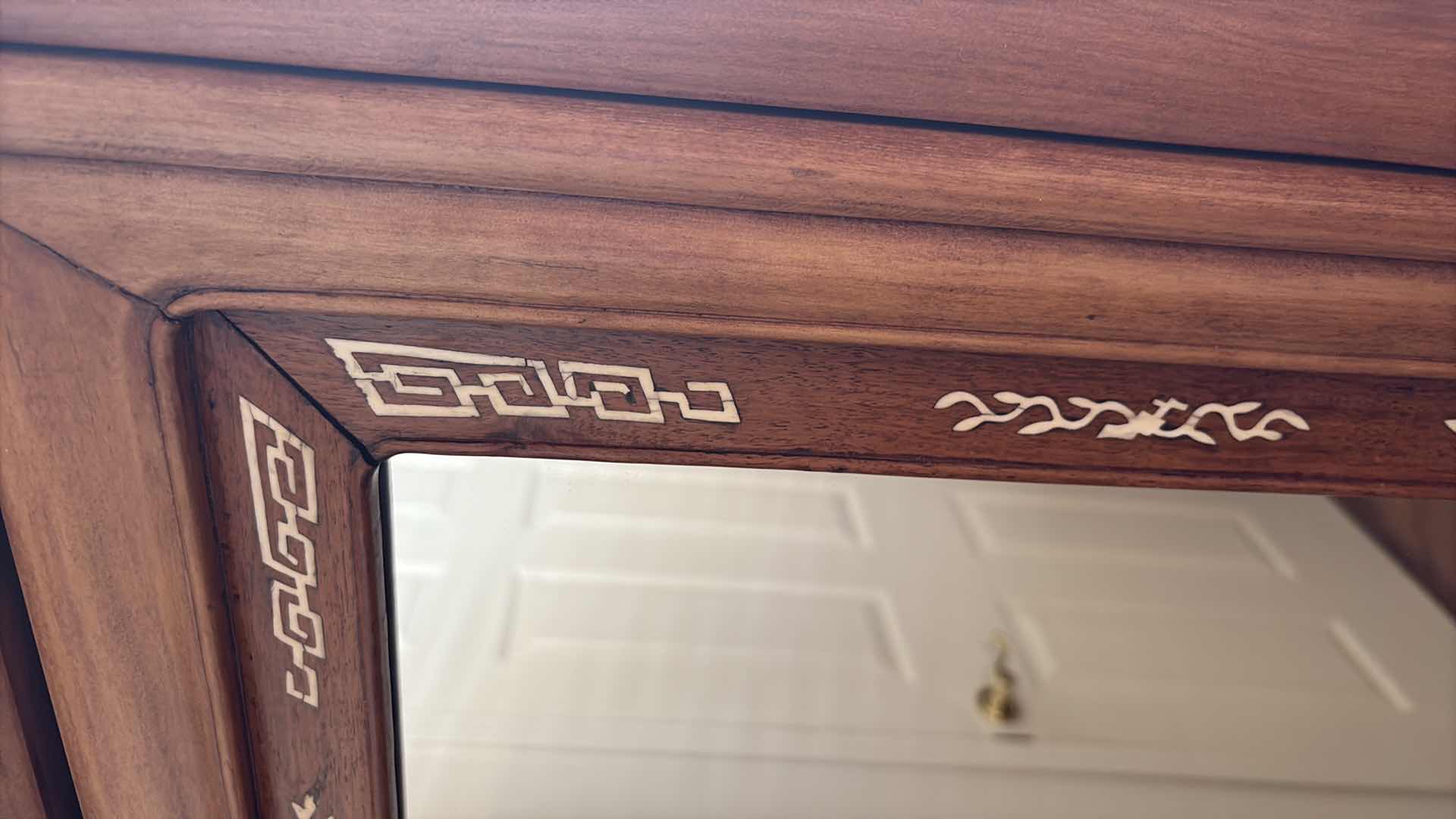 Photo 1 of CHINESE OX BONE TWO PIECE SHOWCASE 40”x18” H69”