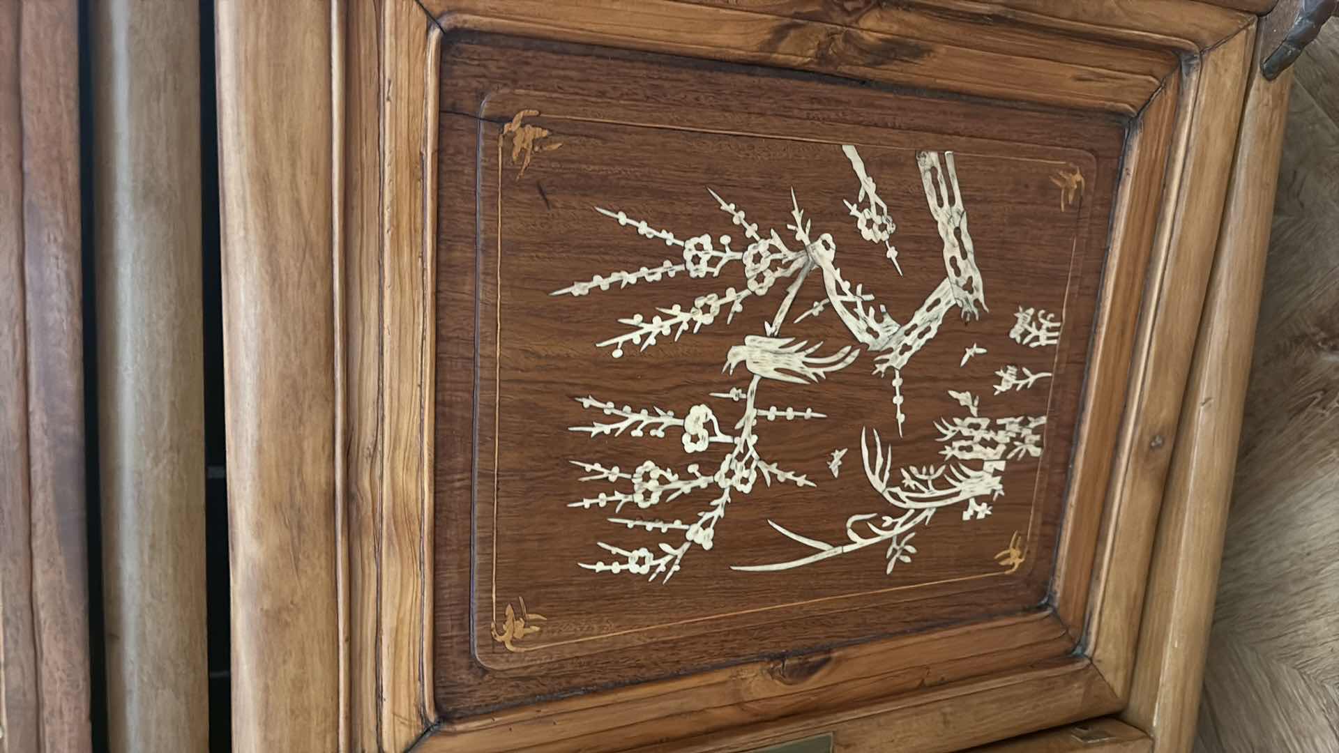 Photo 1 of CHINESE OX BONE TWO PIECE SHOWCASE 40”x18” H69”