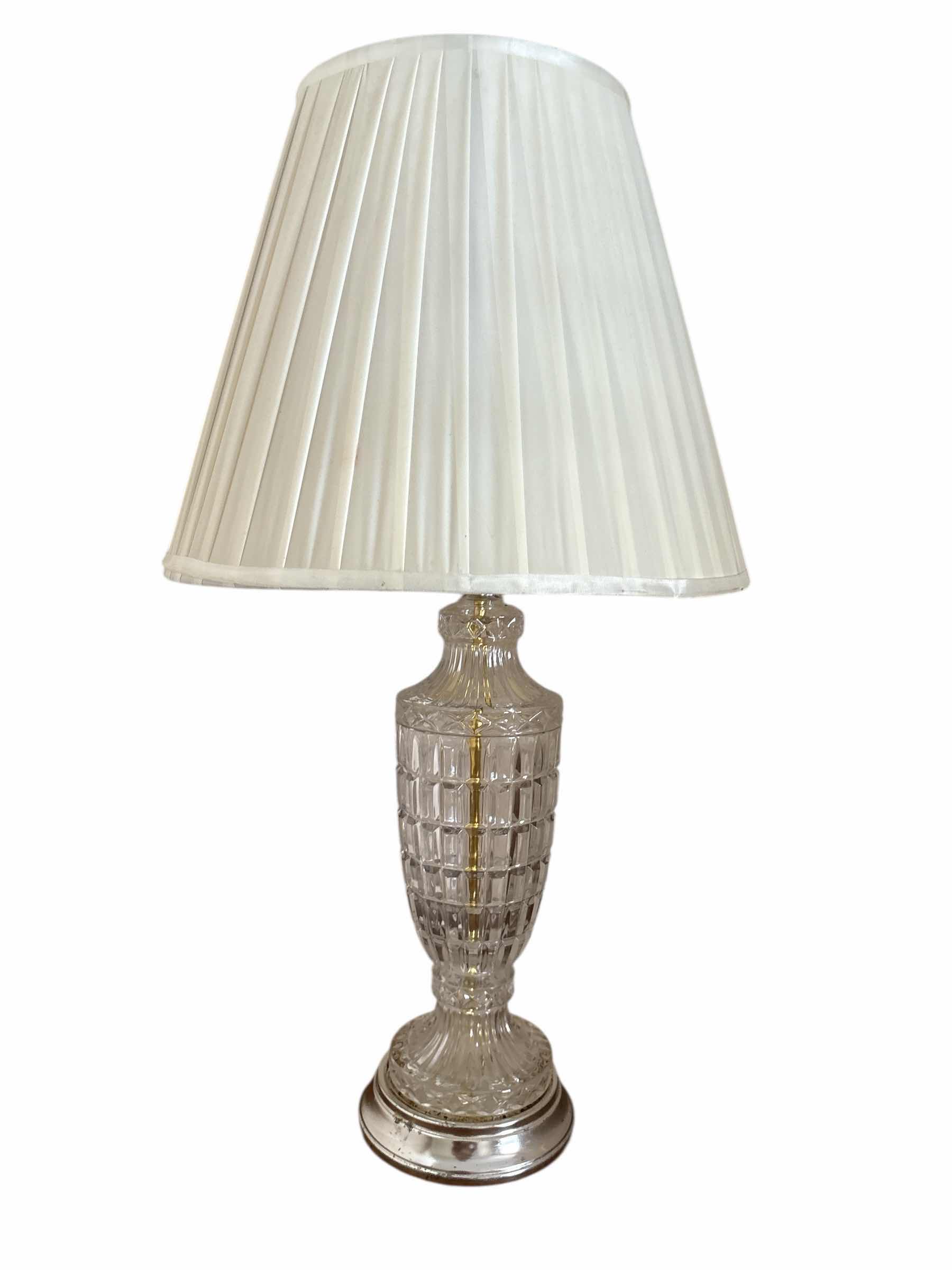 Photo 1 of FAUX CRYSTAL BASED LAMP 15” x 30”