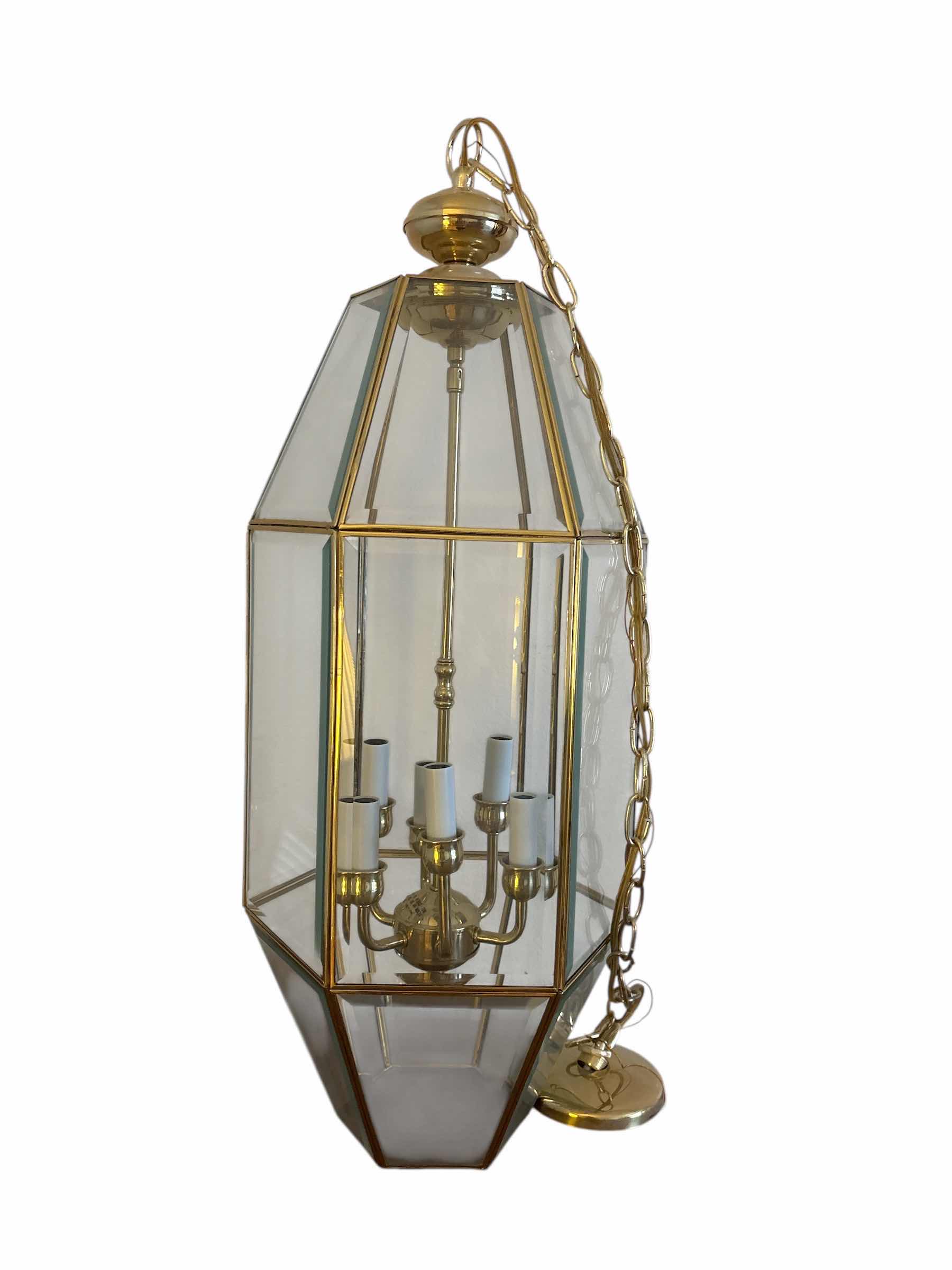 Photo 1 of HANGING CENTERPIECE LIGHT 13”x13” H32”