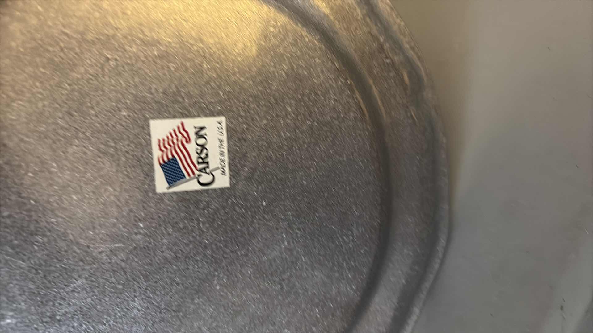 Photo 1 of CARSON ALTA TENNIS CHAMPION PEWTER PLATES SET OF 4 AND FIGURINE 10”