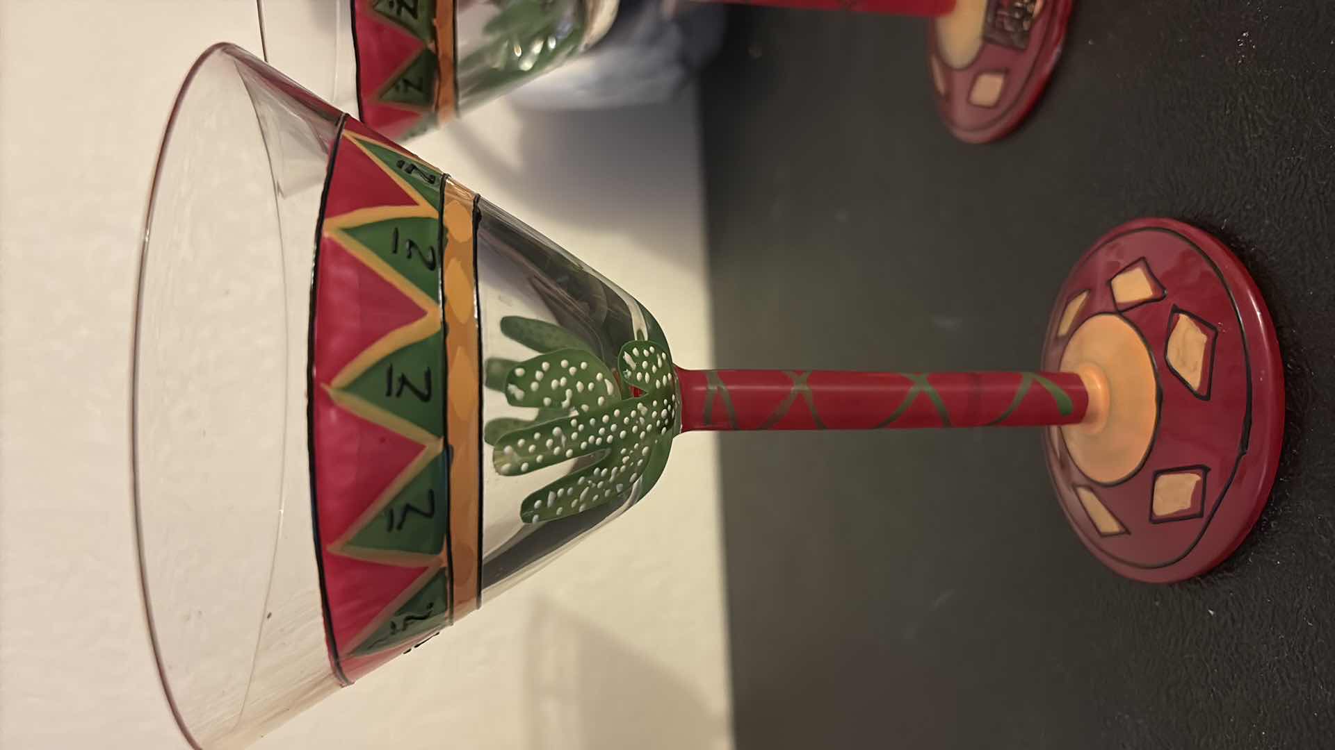 Photo 2 of CACTUS MARTINI GLASSES 7”