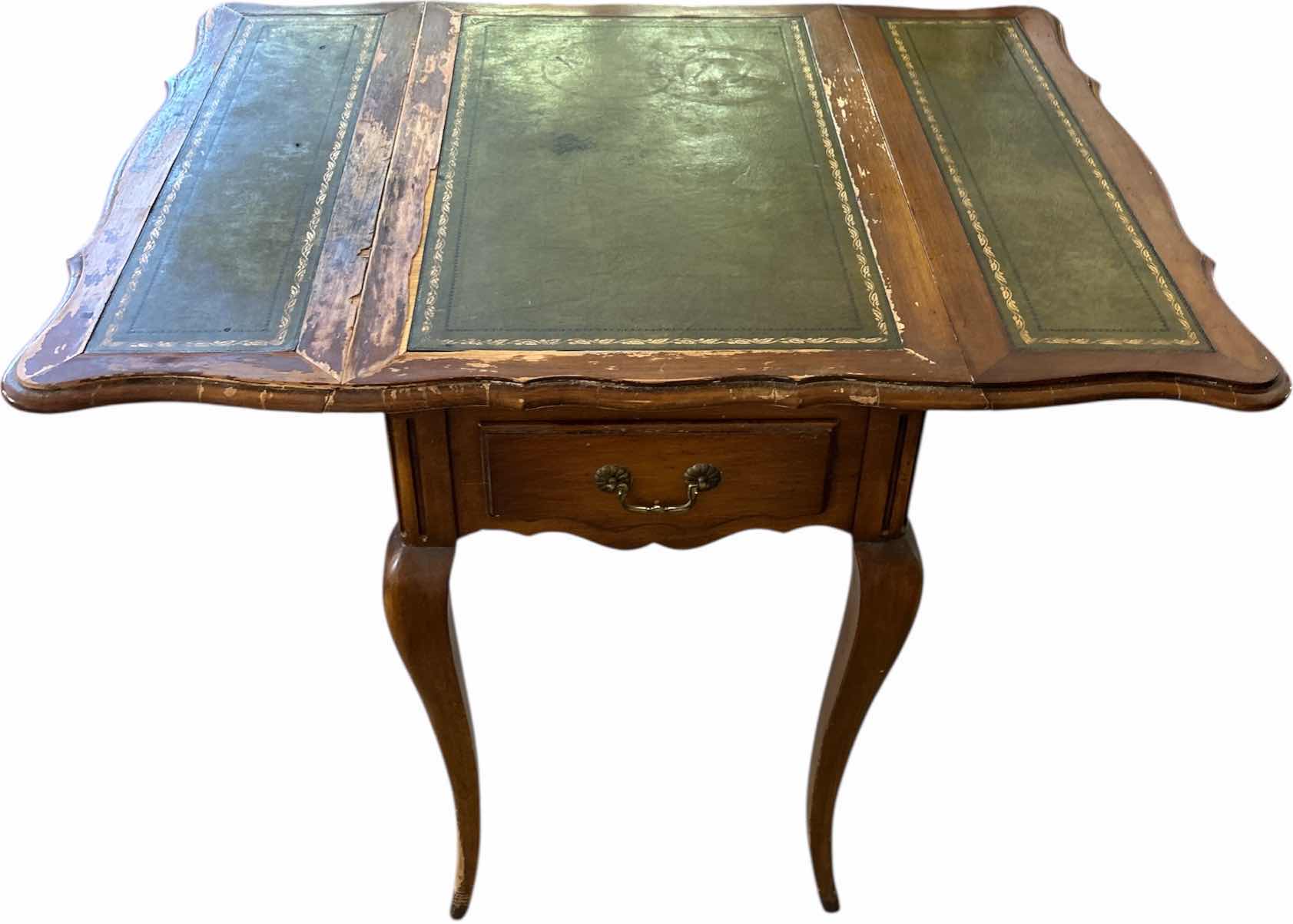 Photo 1 of ANTIQUE  DROP LEAF SIDE TABLE 39” x 30” x H28”