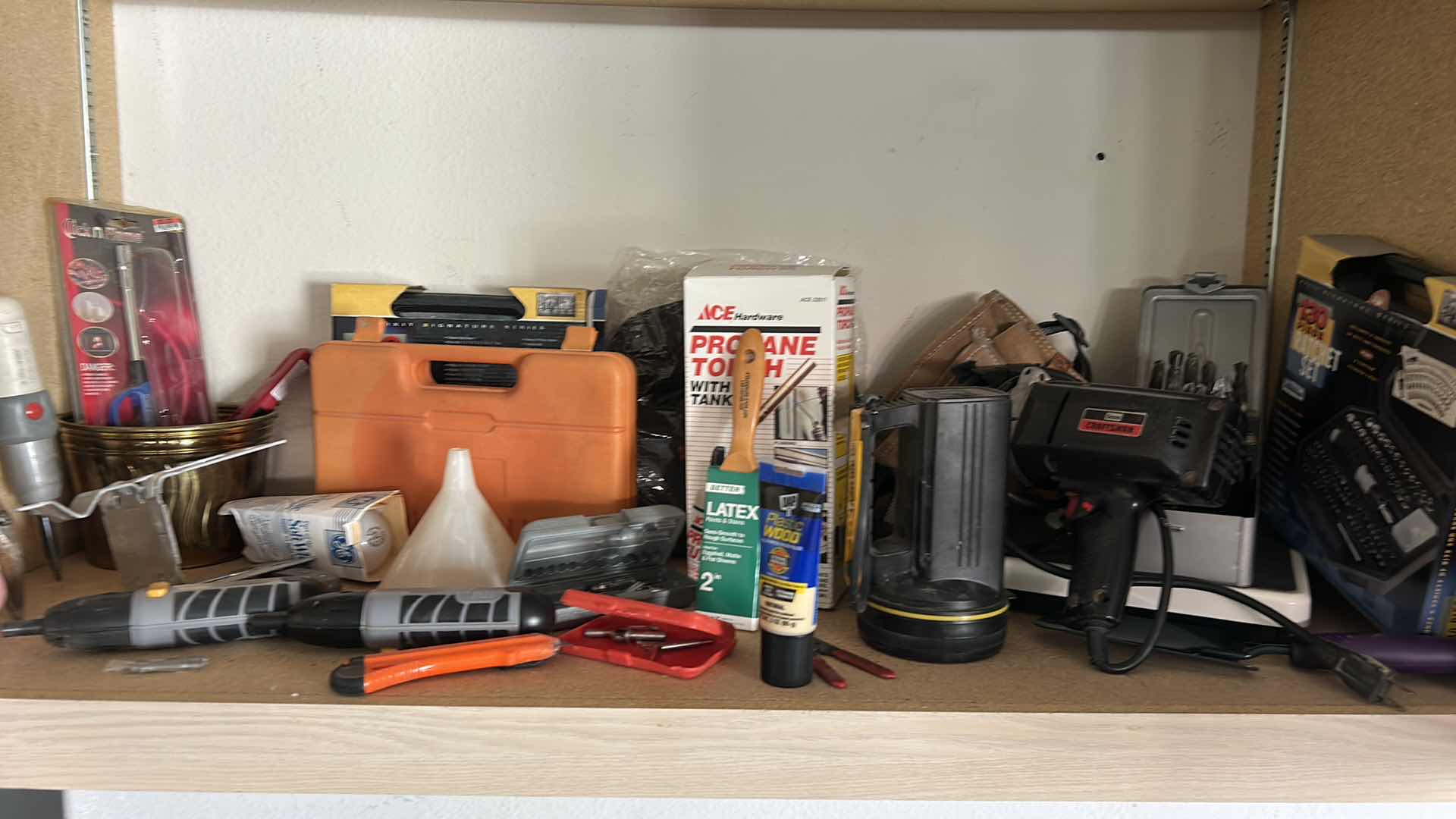 Photo 1 of CONTENTS OF CABINET IN GARAGE
