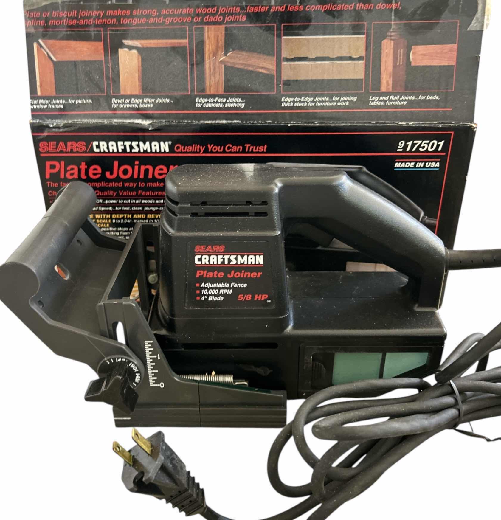 Photo 1 of CRAFTSMAN PLATE JOINER