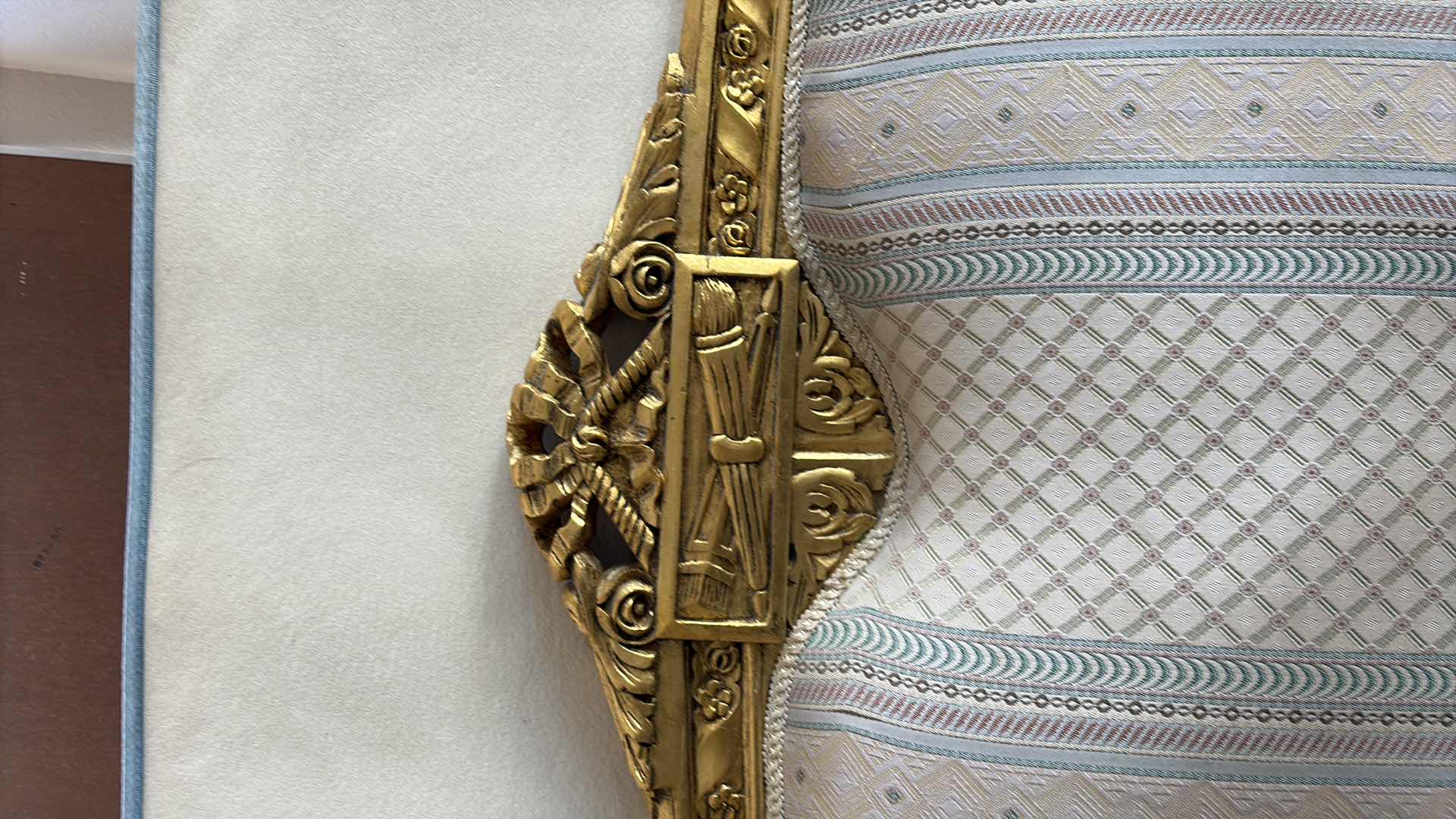 Photo 1 of FULL SIZE BED FRAME GOLD PAINT 83” X 3” X H55”