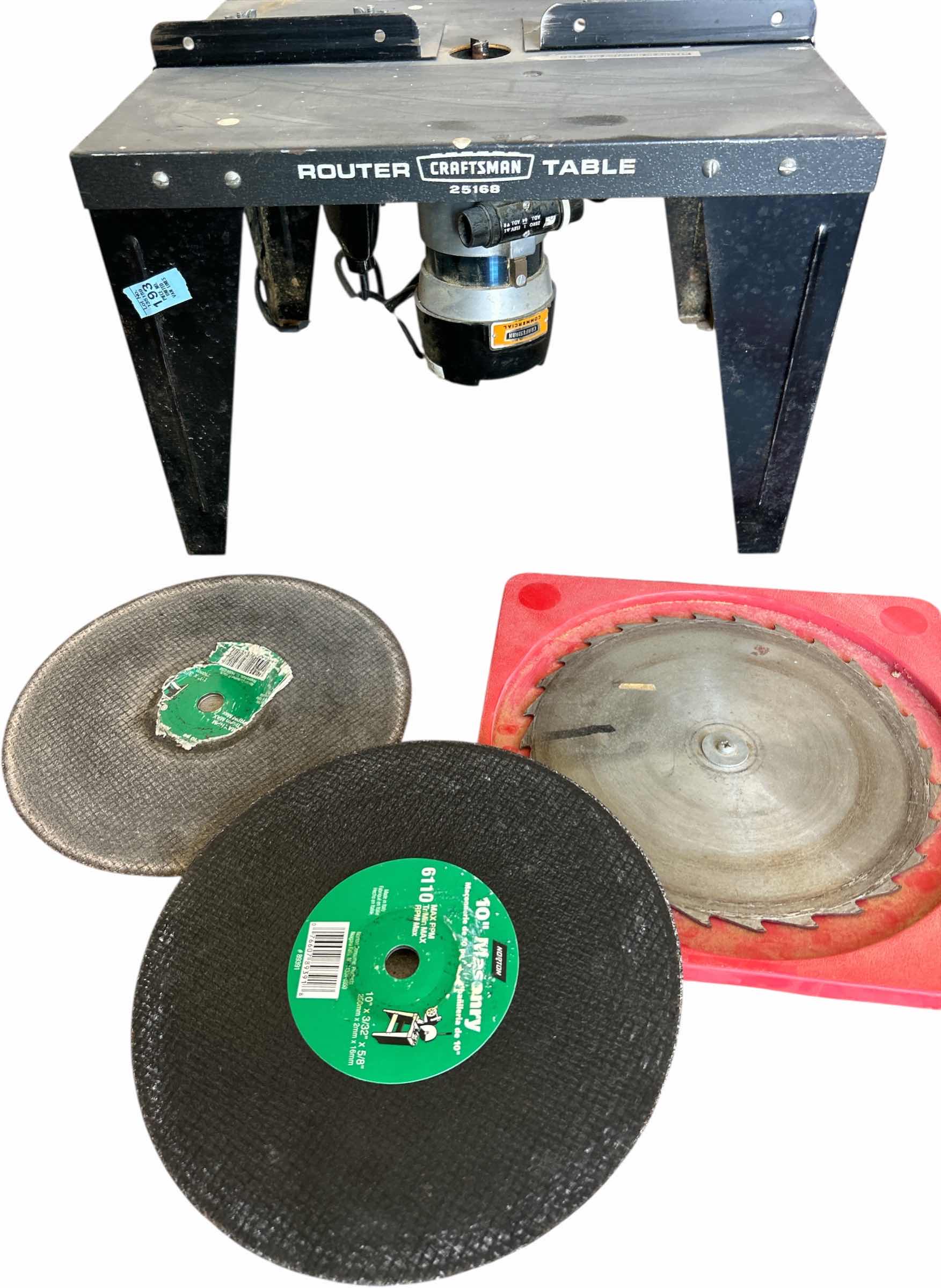 Photo 1 of CRAFTSMAN ROUTER TABLE AND BLADES