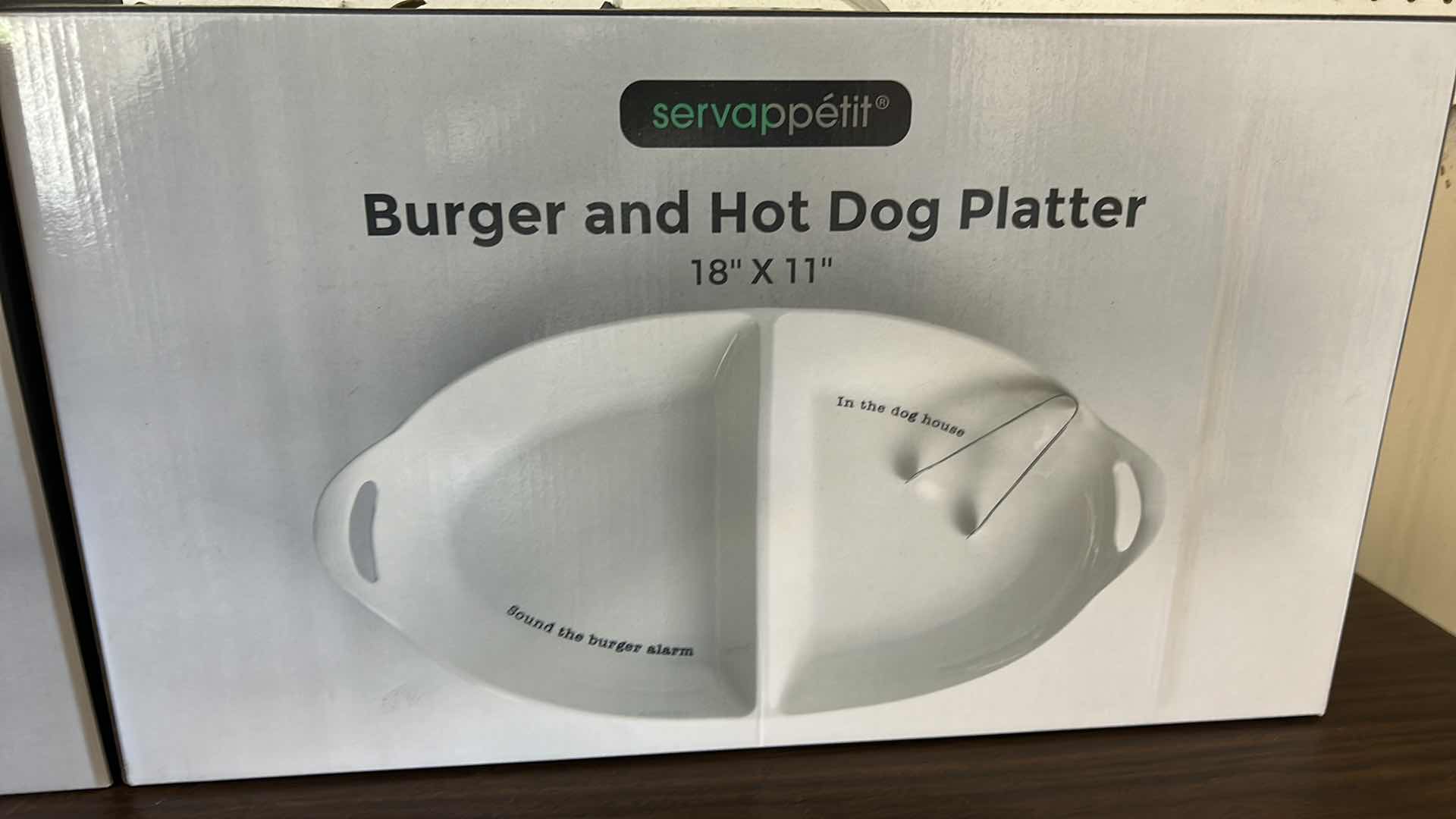 Photo 3 of NEW IN BOX SALAD BOWL AND HOT DOG AND BURGER PLATTER