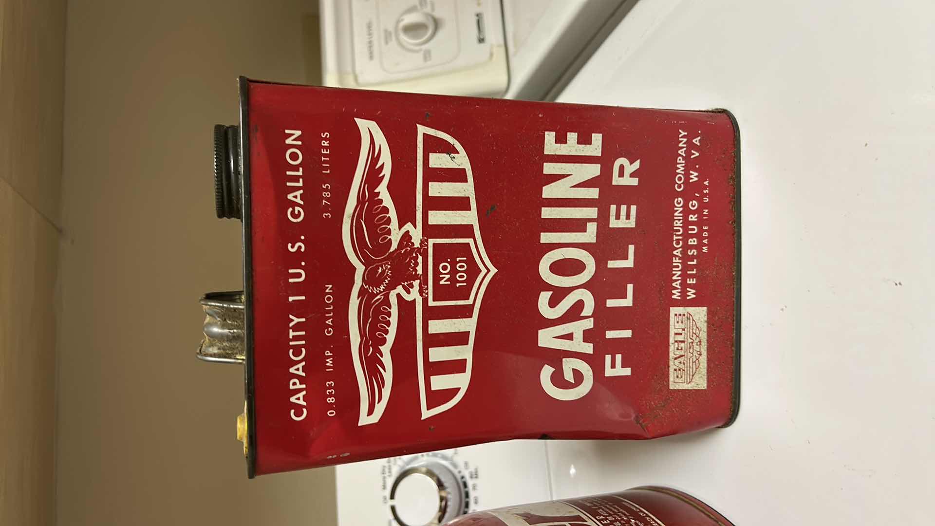 Photo 1 of 2 METAL GAS CANS