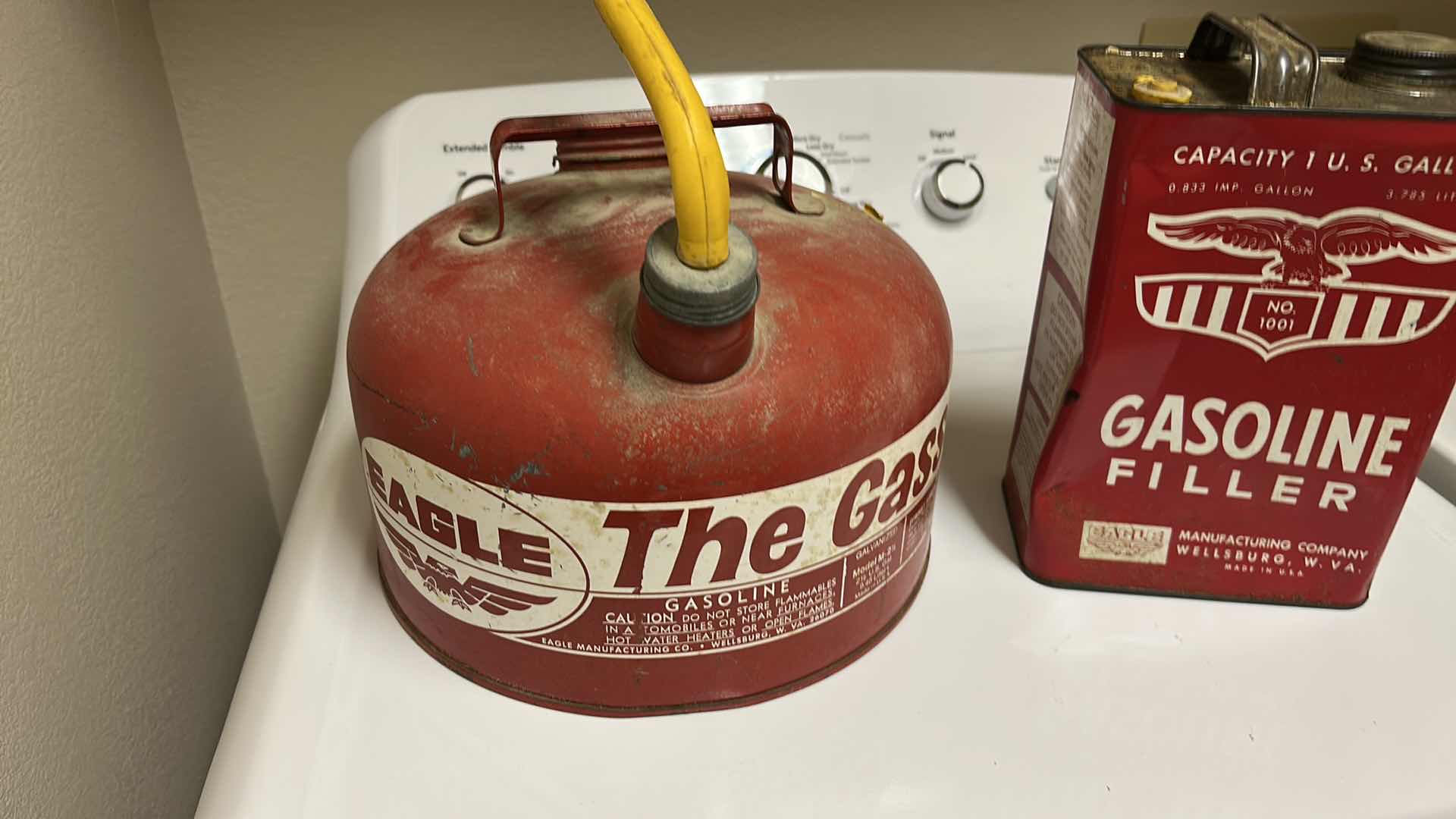 Photo 1 of 2 METAL GAS CANS