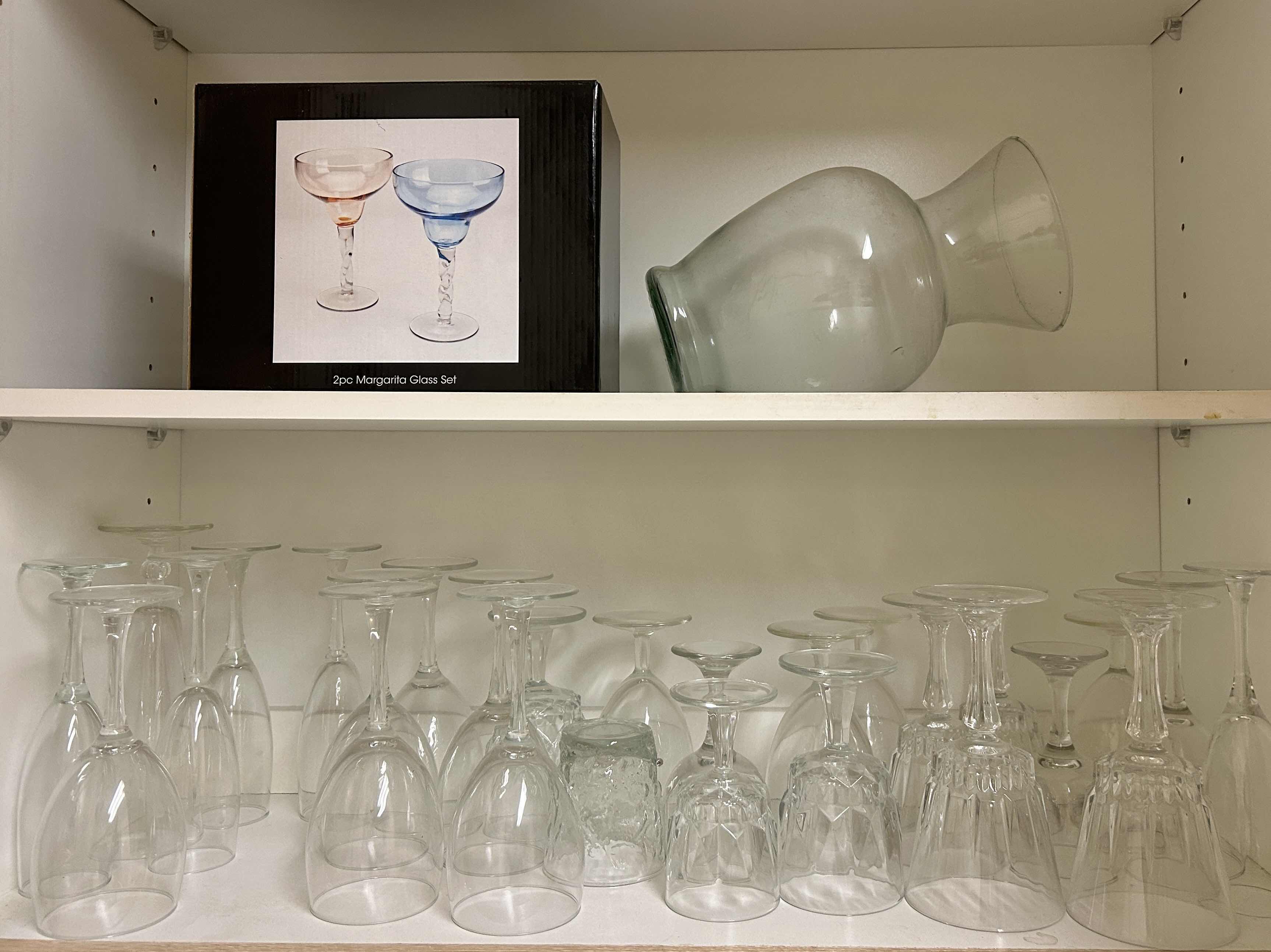 Photo 1 of 2 SHELVES OF STEMWARE