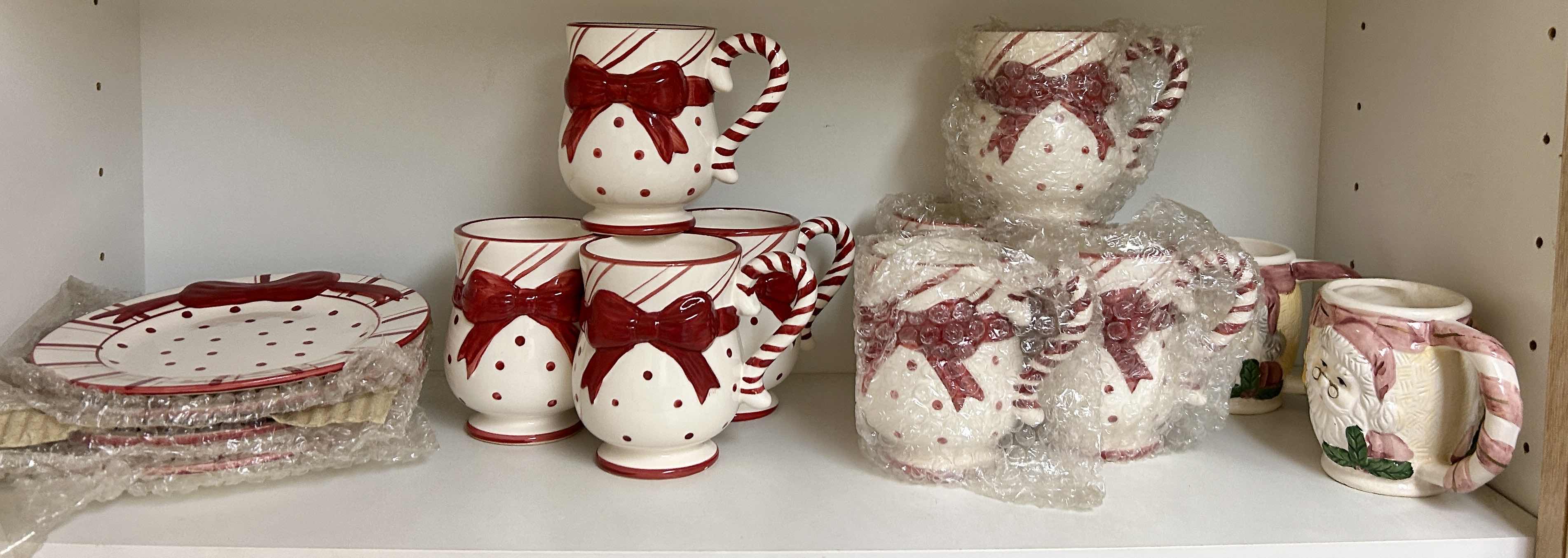Photo 1 of 14PC CHRISTMAS MUGS, PLATES