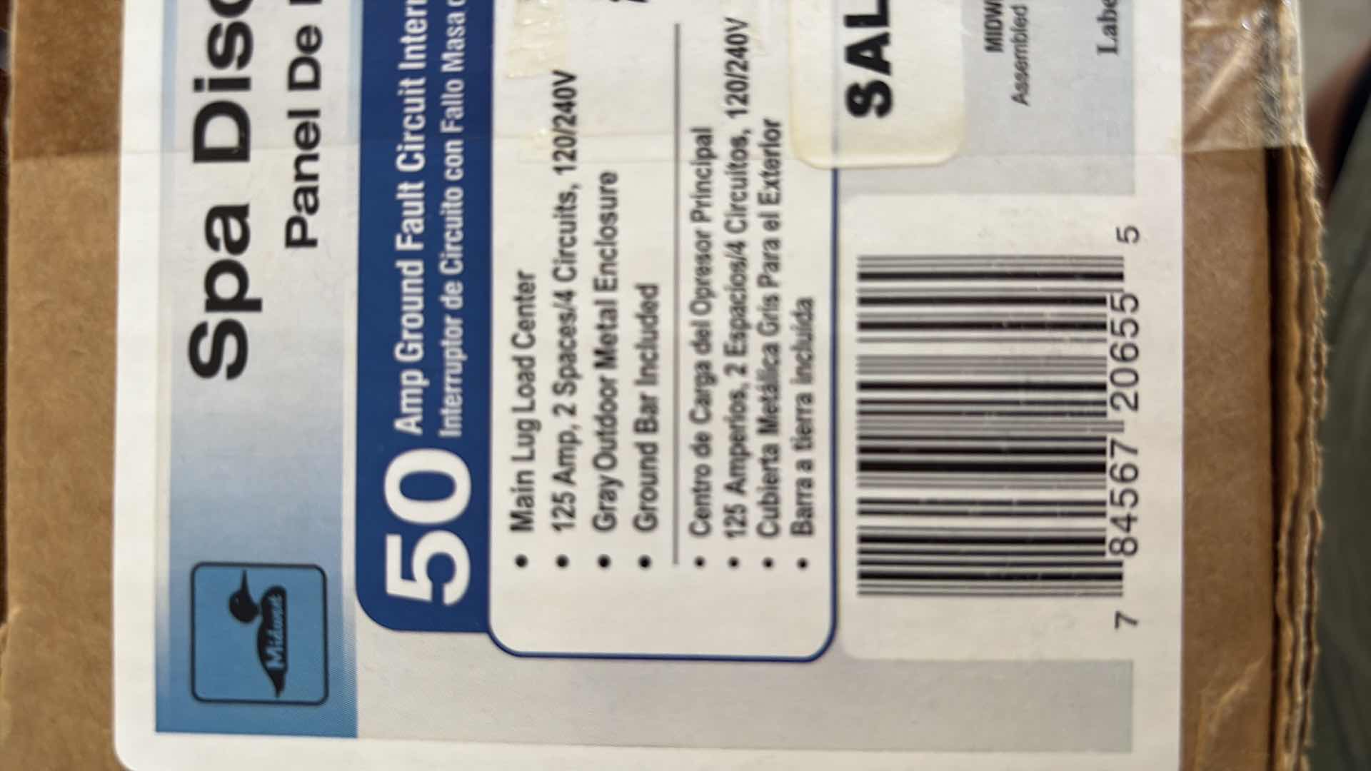 Photo 1 of 50 AMP SPA DISCONNECT PANEL