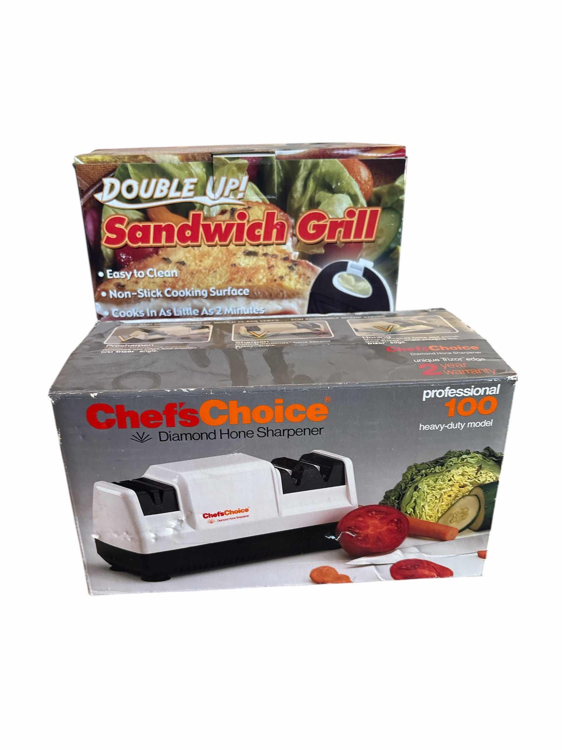 Photo 1 of CHEFS CHOICE KNIFE SHARPENER AND SANDWICH GRILL