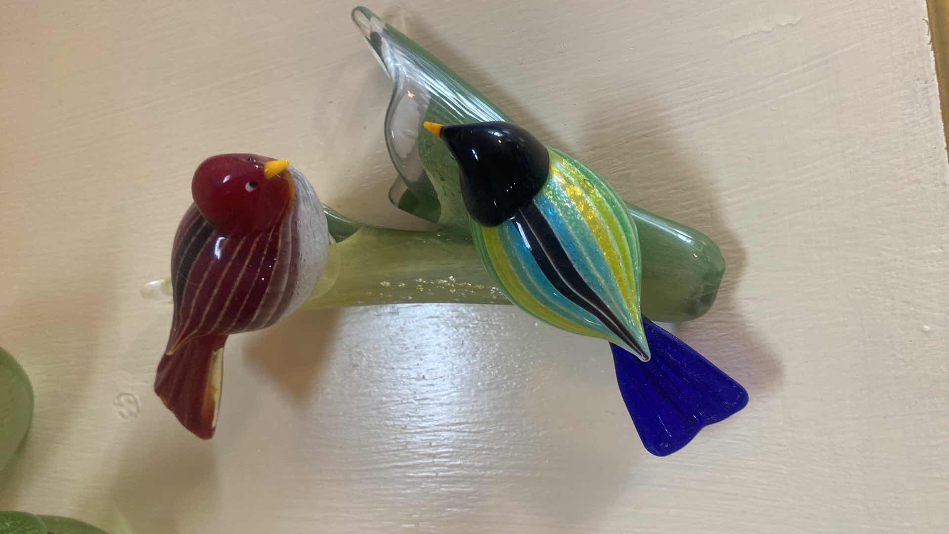 Photo 1 of 3 GLASS BIRDS LARGEST 8” x 3 1/4”