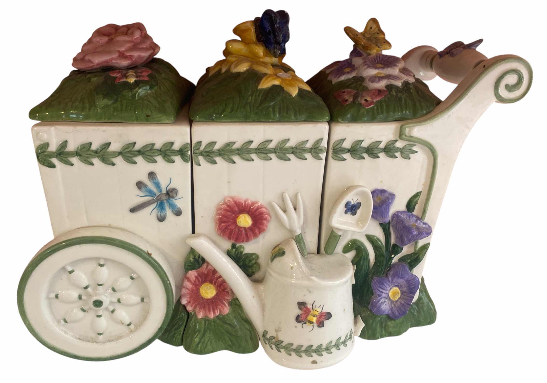Photo 1 of 3 PIECE. PORTMEIRION  CANISTERS SET