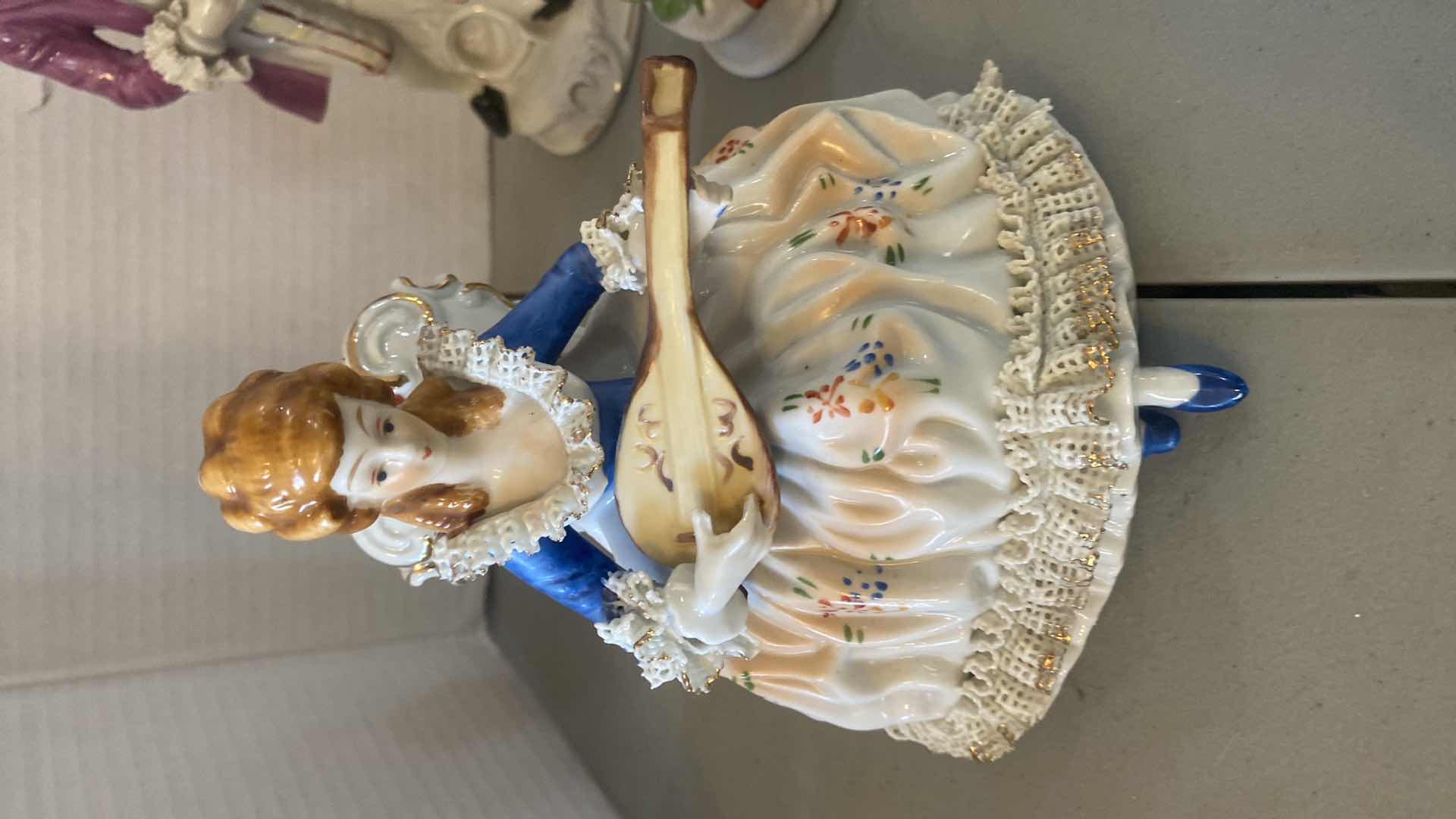 Photo 1 of 3 - PORCELAIN FIGURINES H10 1/2”