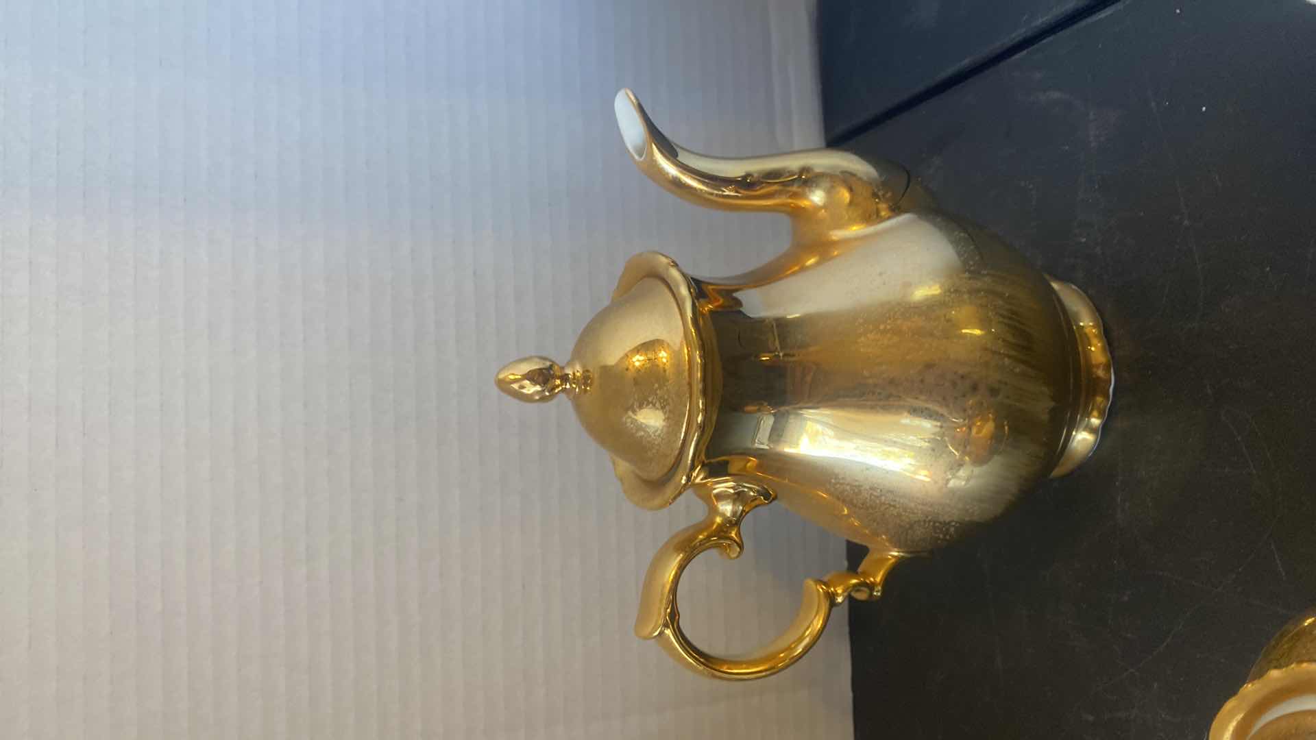 Photo 4 of 3 PIECE TEA SET 24K GOLD FROM BAVARIA GERMANY