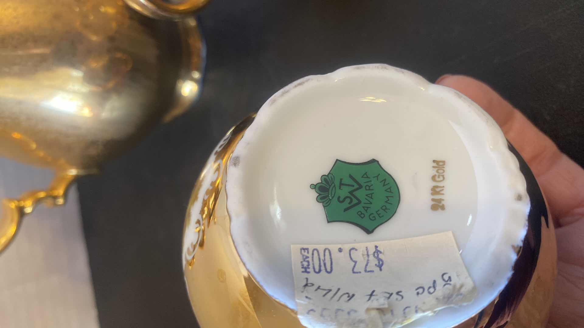 Photo 1 of 3 PIECE TEA SET 24K GOLD FROM BAVARIA GERMANY