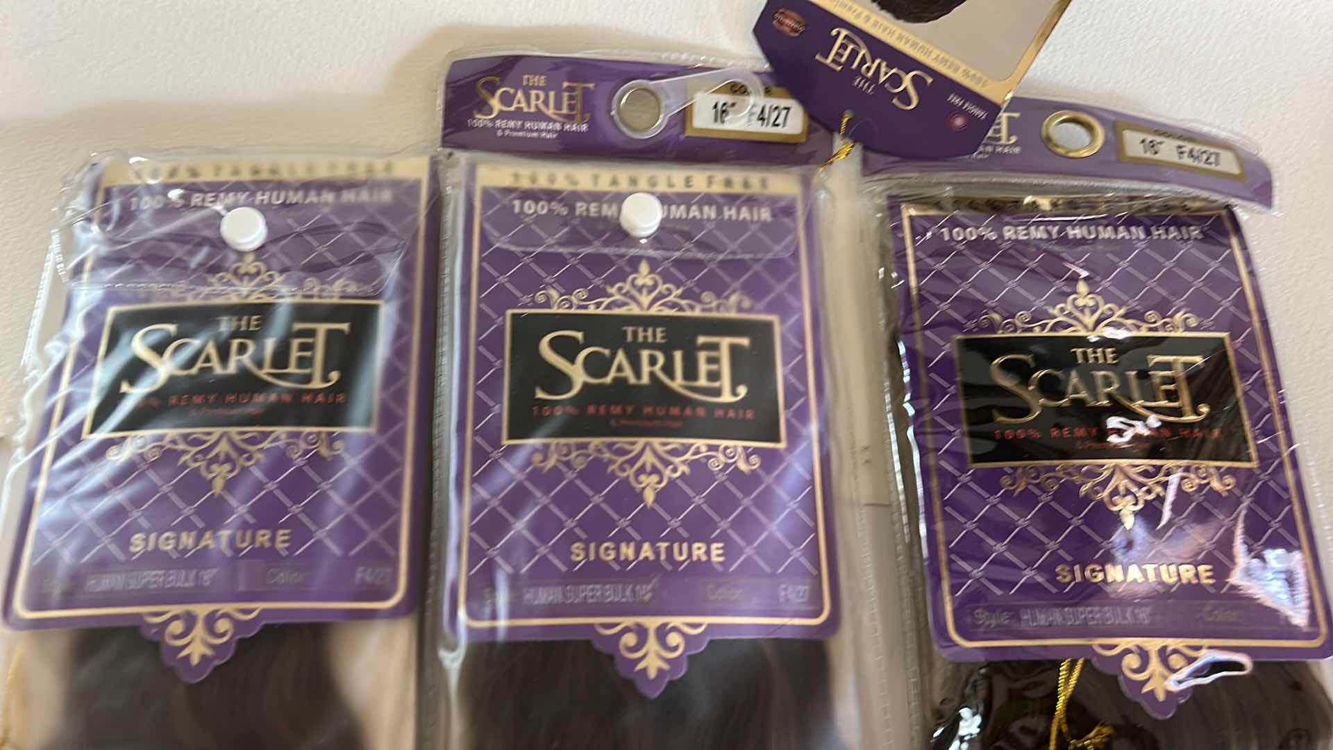 Photo 1 of 3 PACKAGES WOMENS NEW HAIR EXTENSIONS