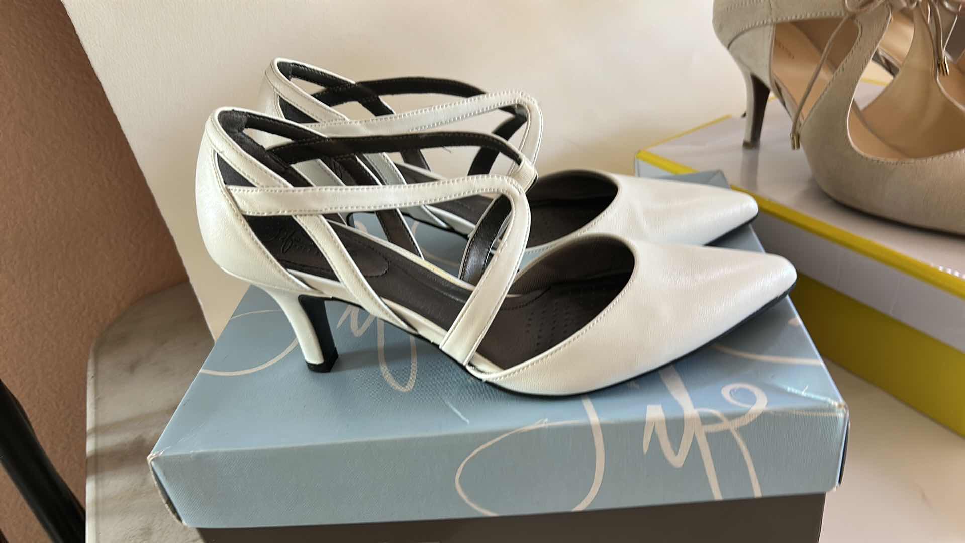 Photo 1 of 2 PAIR WOMENS HEELS SIZE 9.5 10