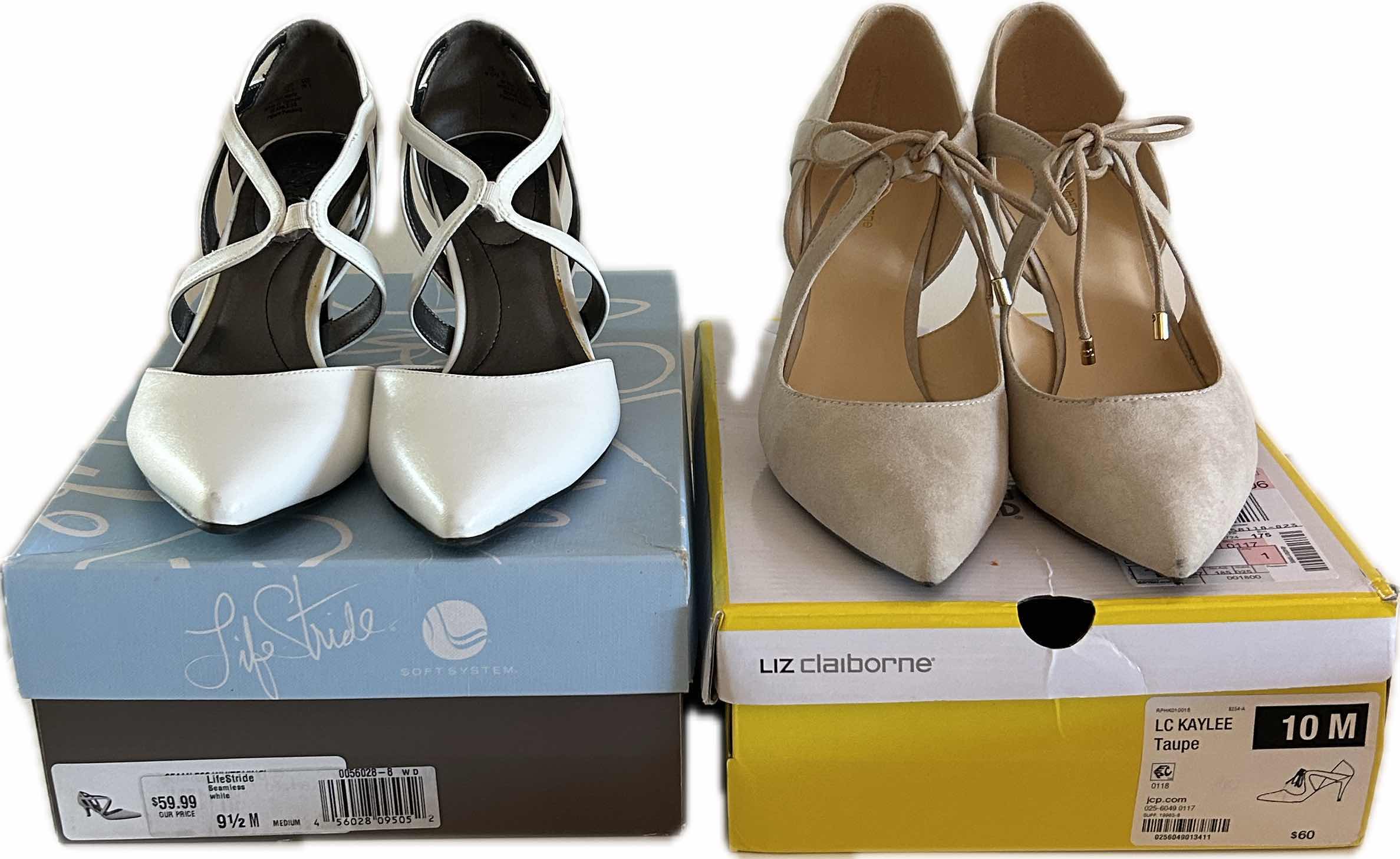 Photo 1 of 2 PAIR WOMENS HEELS SIZE 9.5 10