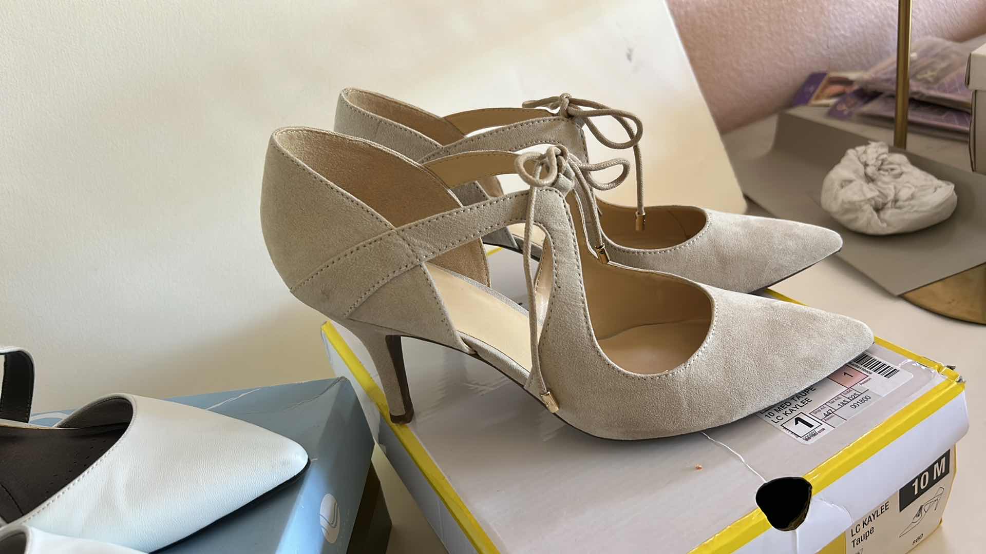 Photo 1 of 2 PAIR WOMENS HEELS SIZE 9.5 10