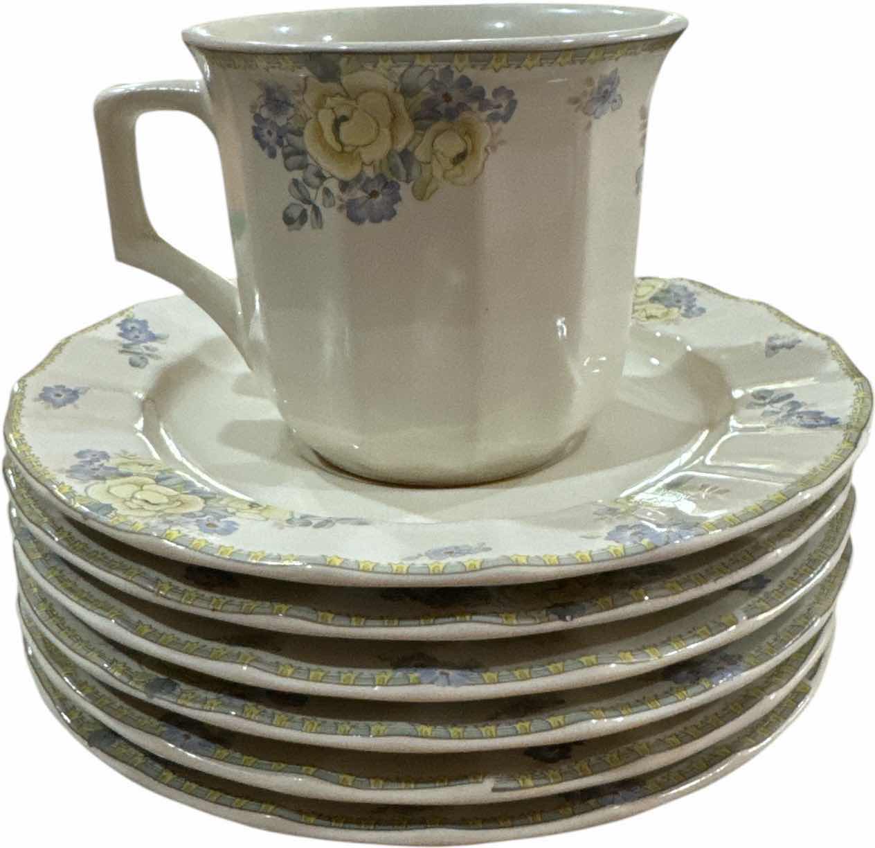 Photo 1 of 18- VINTAGE HOME BEAUTIFUL 12 TEACUPS AND 5 SAUCERS 

TEACUP
D3.5” X H3”