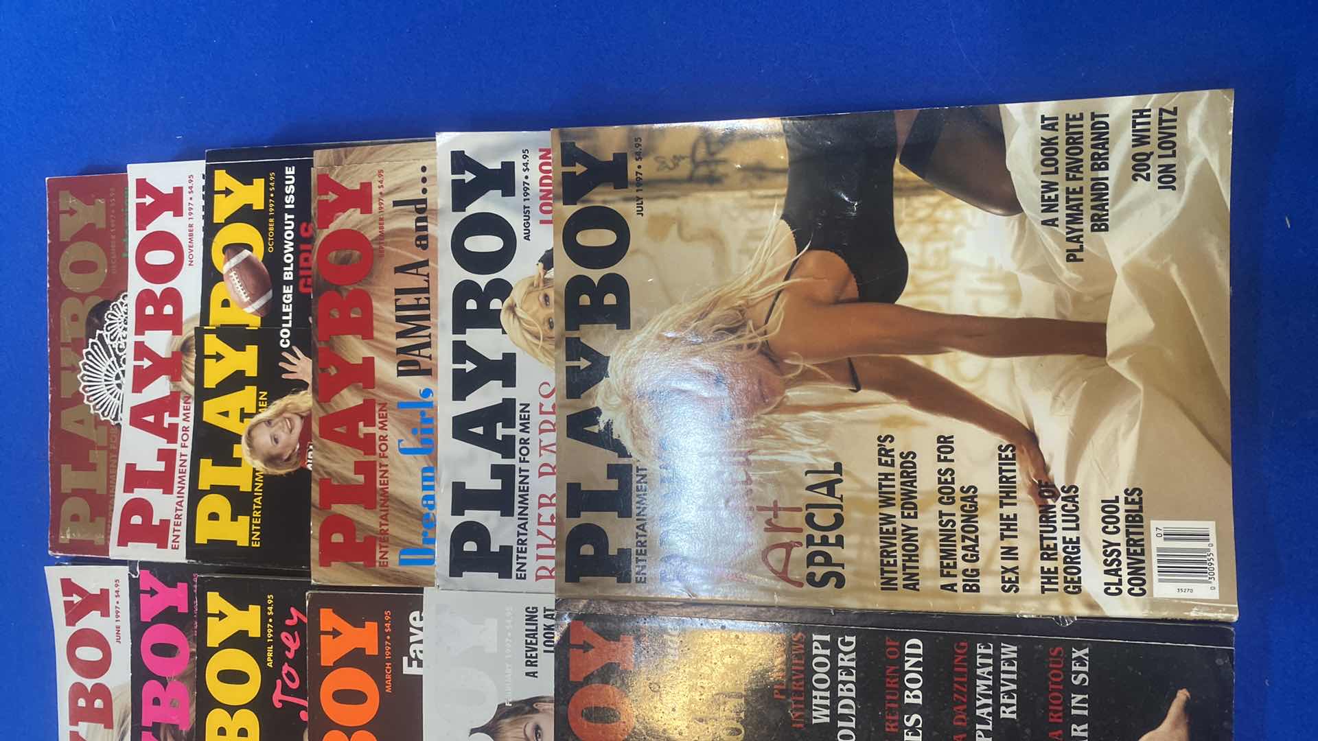 Photo 1 of 24-PLAYBOY MAGAZINES 12 FROM 1996 & 12 FROM 1997