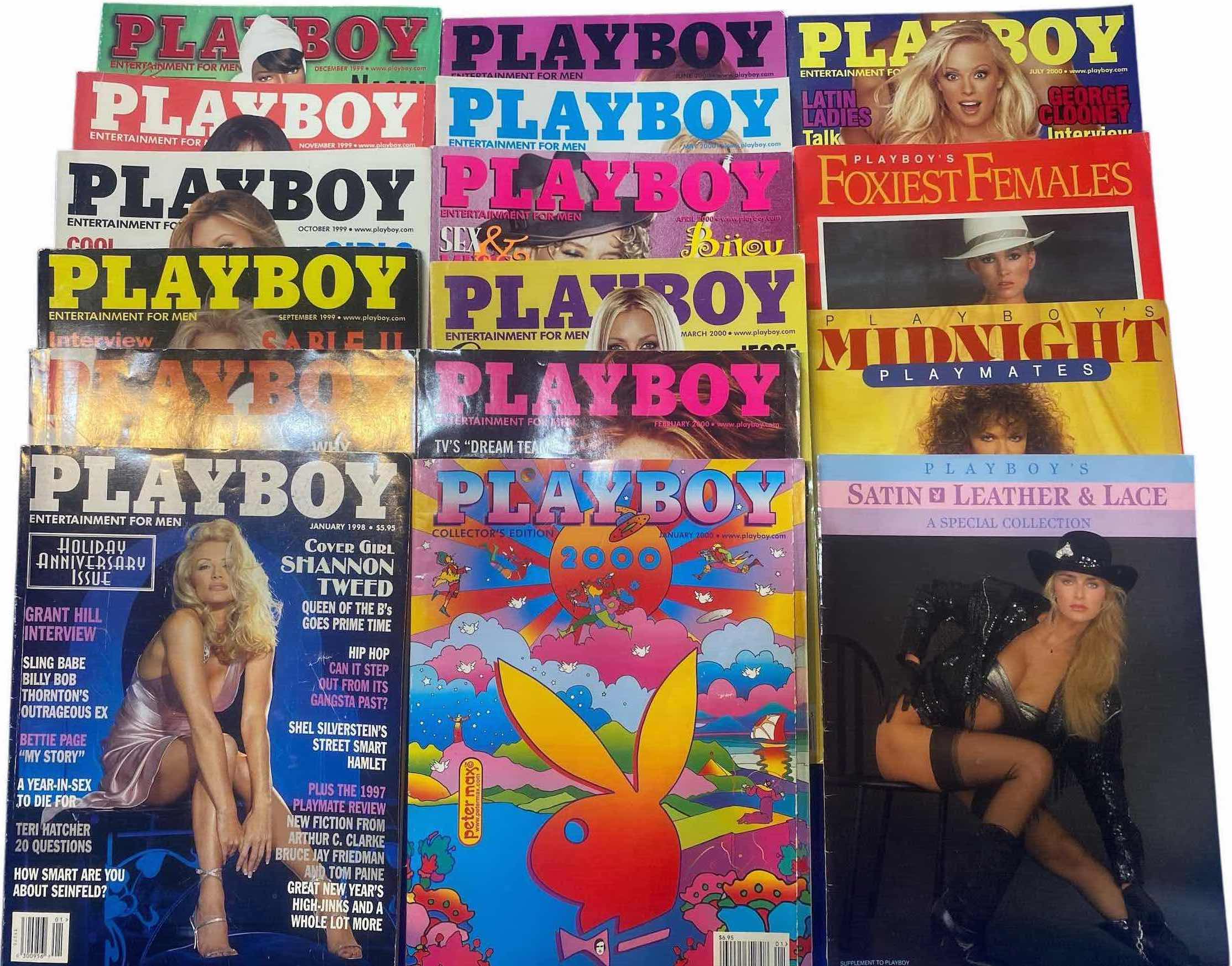 Photo 1 of 16-PLAYBOY MAGAZINES 6 FROM 1999, 7 FROM 2000 & 3 SPECIAL COLLECTION