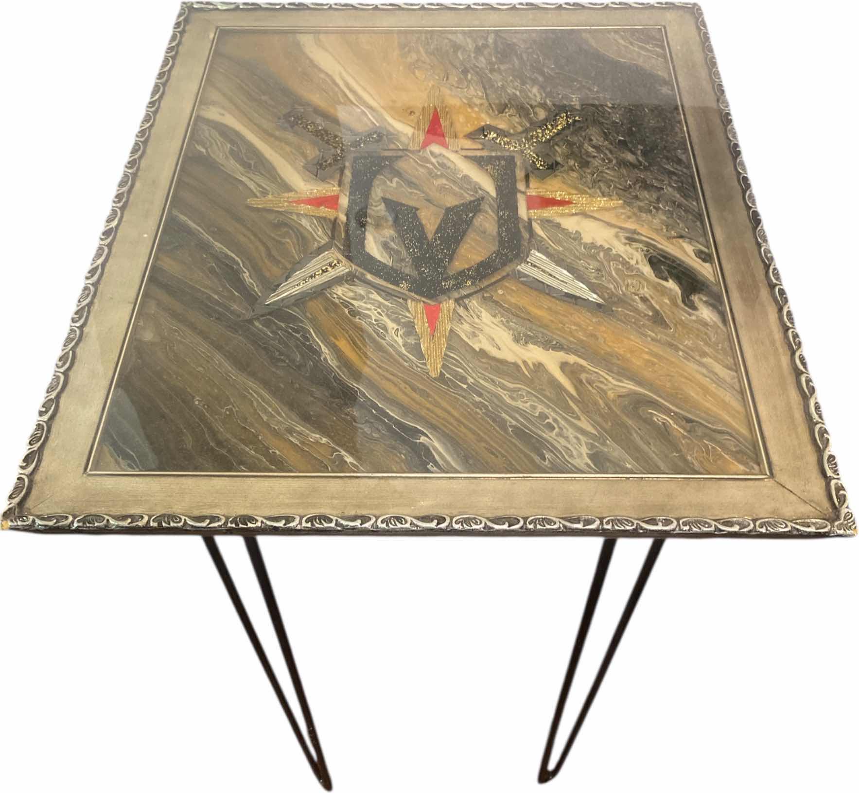 Photo 1 of CUSTOM DESIGNED LAS VEGAS GOLDEN KNIGHTS END TABLE 18 1/2“ x 22 1/2“ H29”