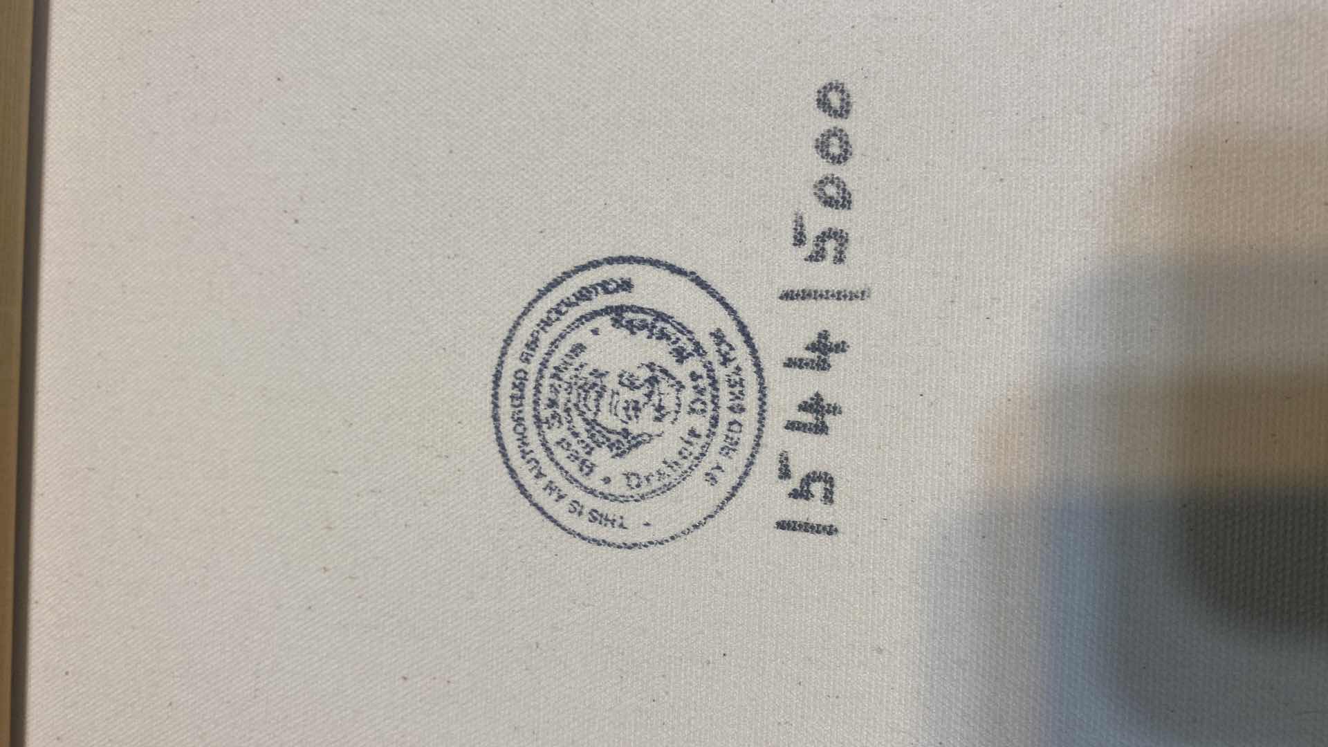 Photo 1 of GOLD WOOD FRAMED 1989 “I LOVE YOU” BY RED SKELTON NUMBERED REPRODUCTION 18 1/2” X 22 1/2”