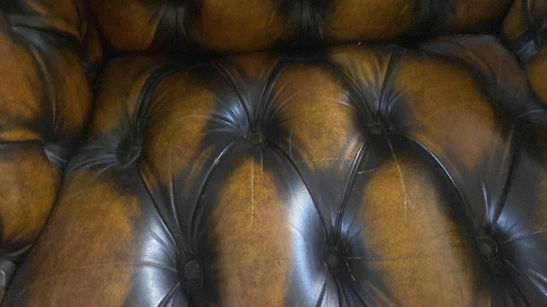 Photo 1 of EXECUTIVE LEATHER W OAK BALL & CLAW DESK CHAIR