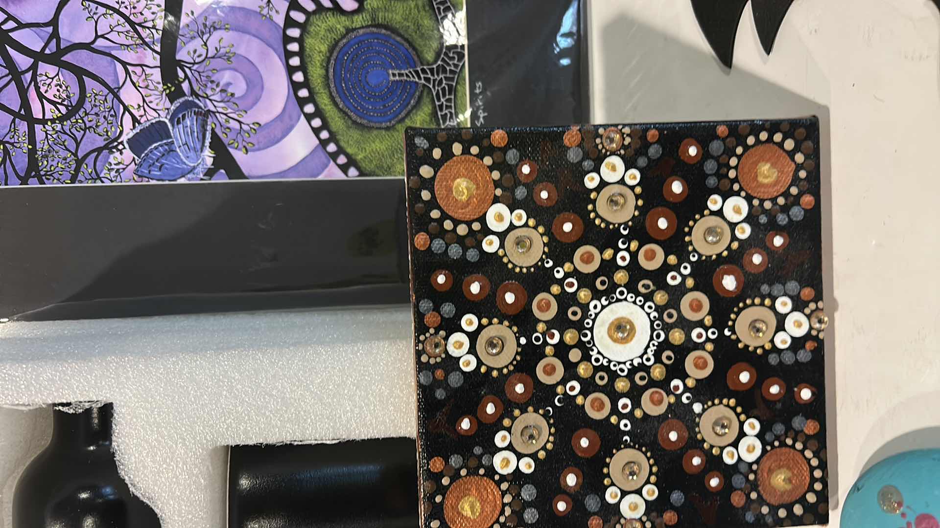 Photo 1 of HALLOWEEN ITEMS AND ROCK PAINTING BOOK AND PAINTED ROCKS