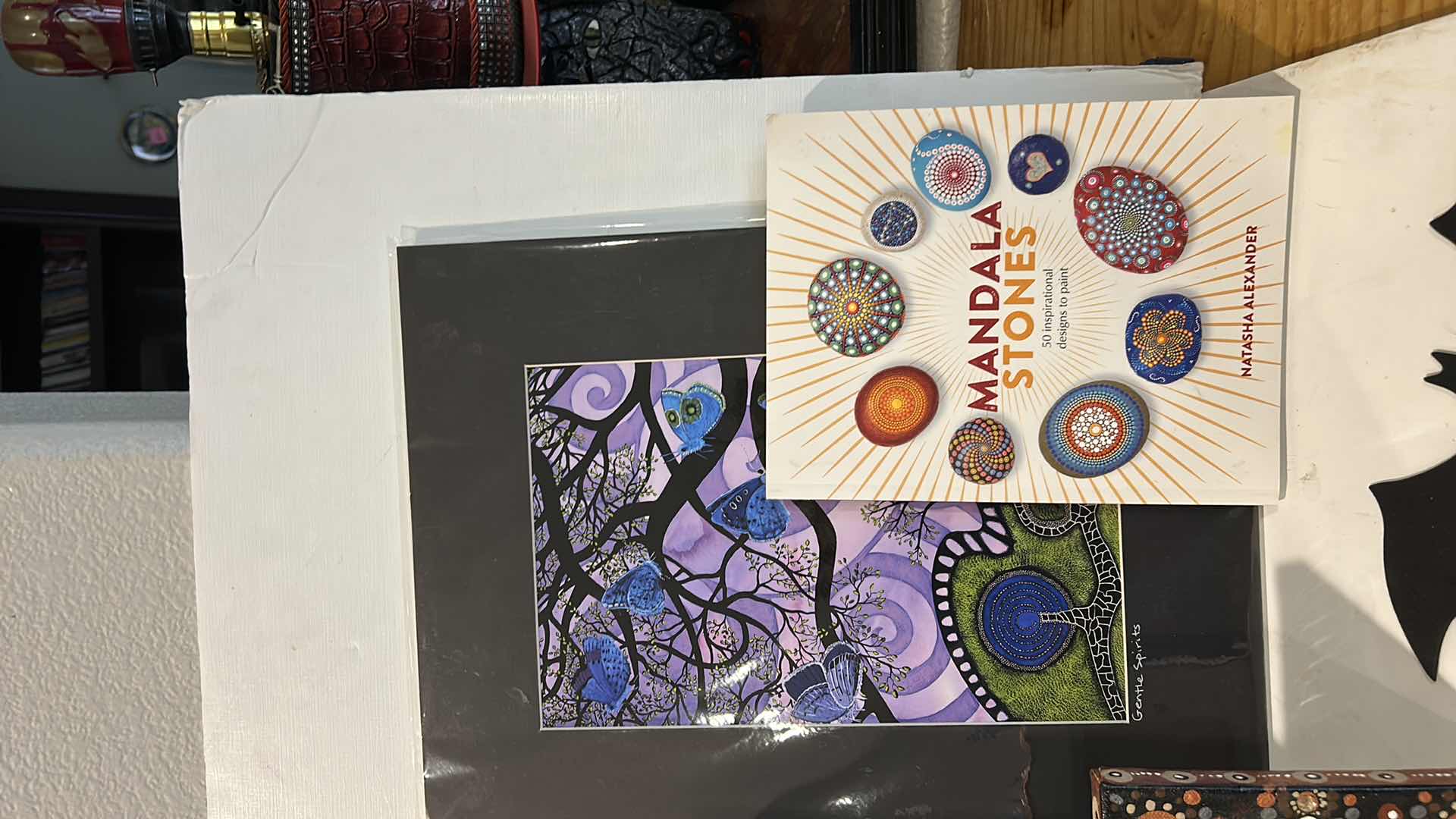 Photo 1 of HALLOWEEN ITEMS AND ROCK PAINTING BOOK AND PAINTED ROCKS